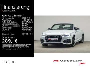 A5 Cabrio S line competition 45 TFSI qu. ACC, B&