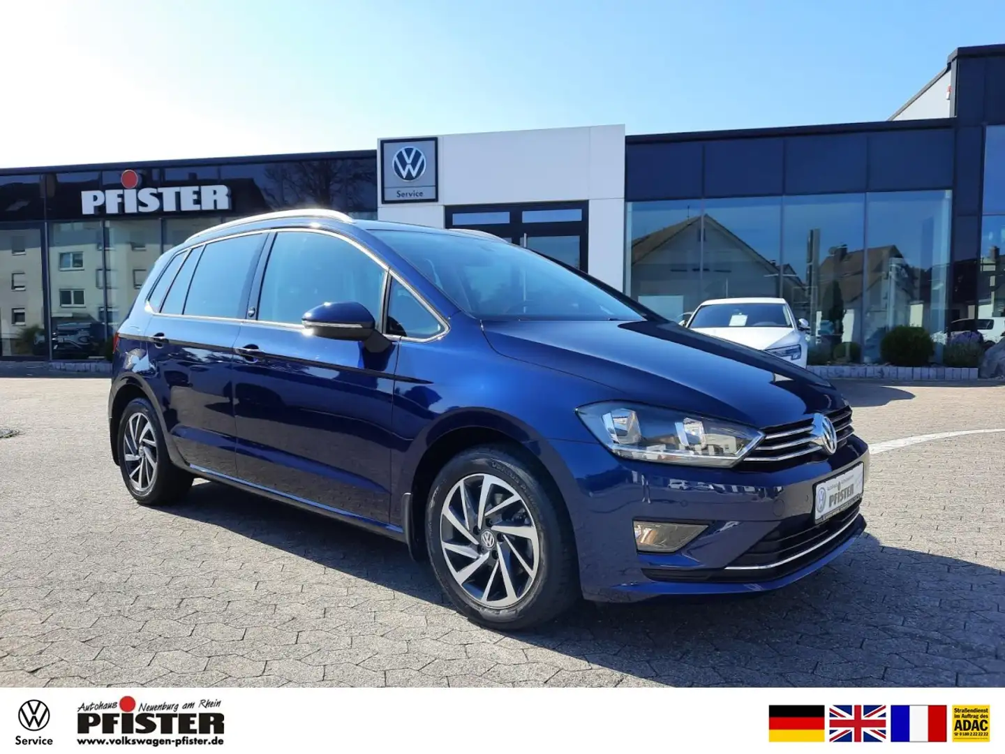 Volkswagen Golf Sportsvan VII Sound ACC Kamera Navi Standh. Klima Navi Blau - 1
