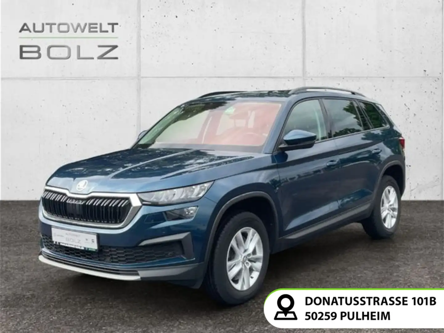 Skoda Kodiaq Ambition 2.0 TDI Leder LED 7-Sitze SHZ Ke Blau - 1