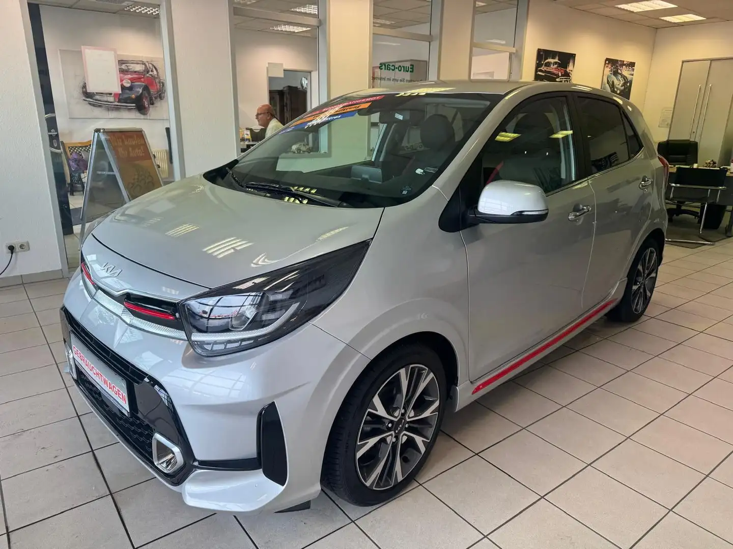 Kia Picanto GT-Line /1.HAND/SCHECKHEFT/WENIG KM/ Silber - 1