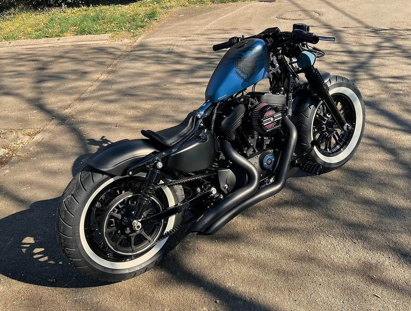 Harley-Davidson Sportster Forty Eight Bobber 115th Anniversary Custom 1400kms Modrá - 1