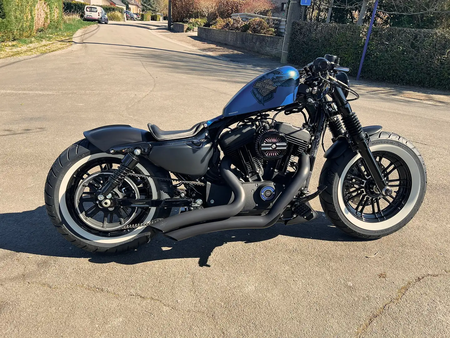 Harley-Davidson Sportster Forty Eight Bobber 115th Anniversary Custom 1400kms Modrá - 2
