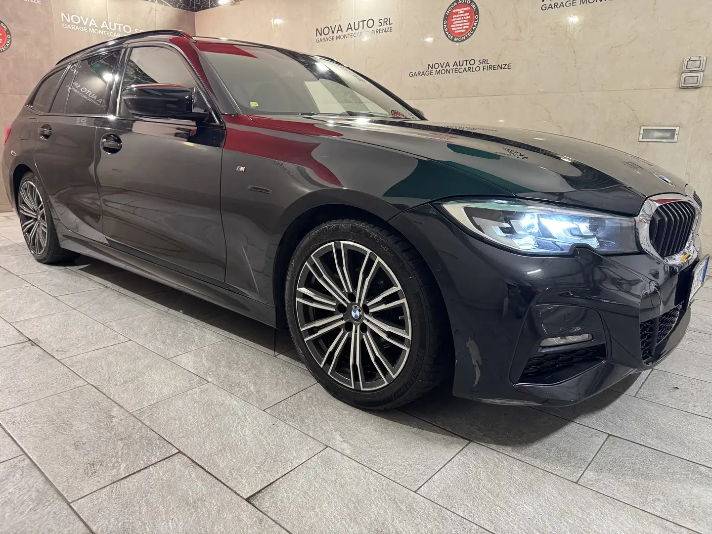 BMW 318 Serie 3 Touring 318d Touring Msport IVA ESPOSTA Nero - 2