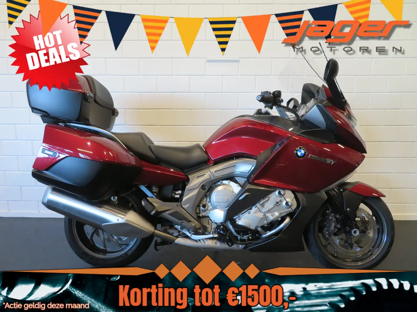 BMW K 1600 GT K1600 NAVI TOPCASE TOP! Piros - 1