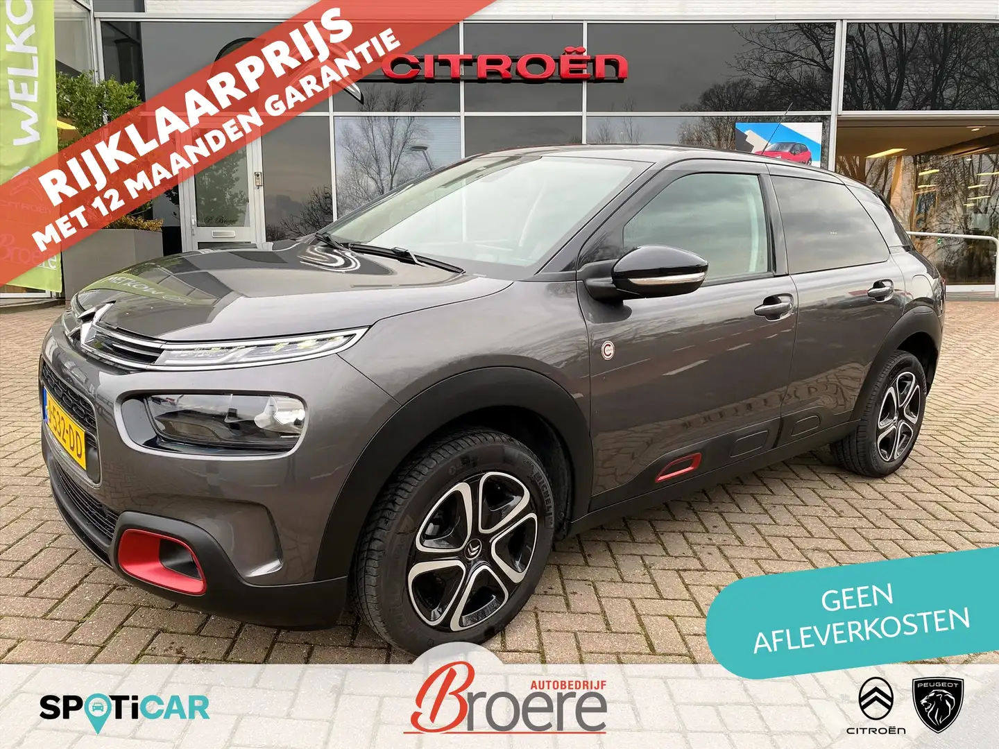 Citroen C4 Cactus 1.2 Turbo 110pk C-Series | comfort seats, camera, Grijs - 1