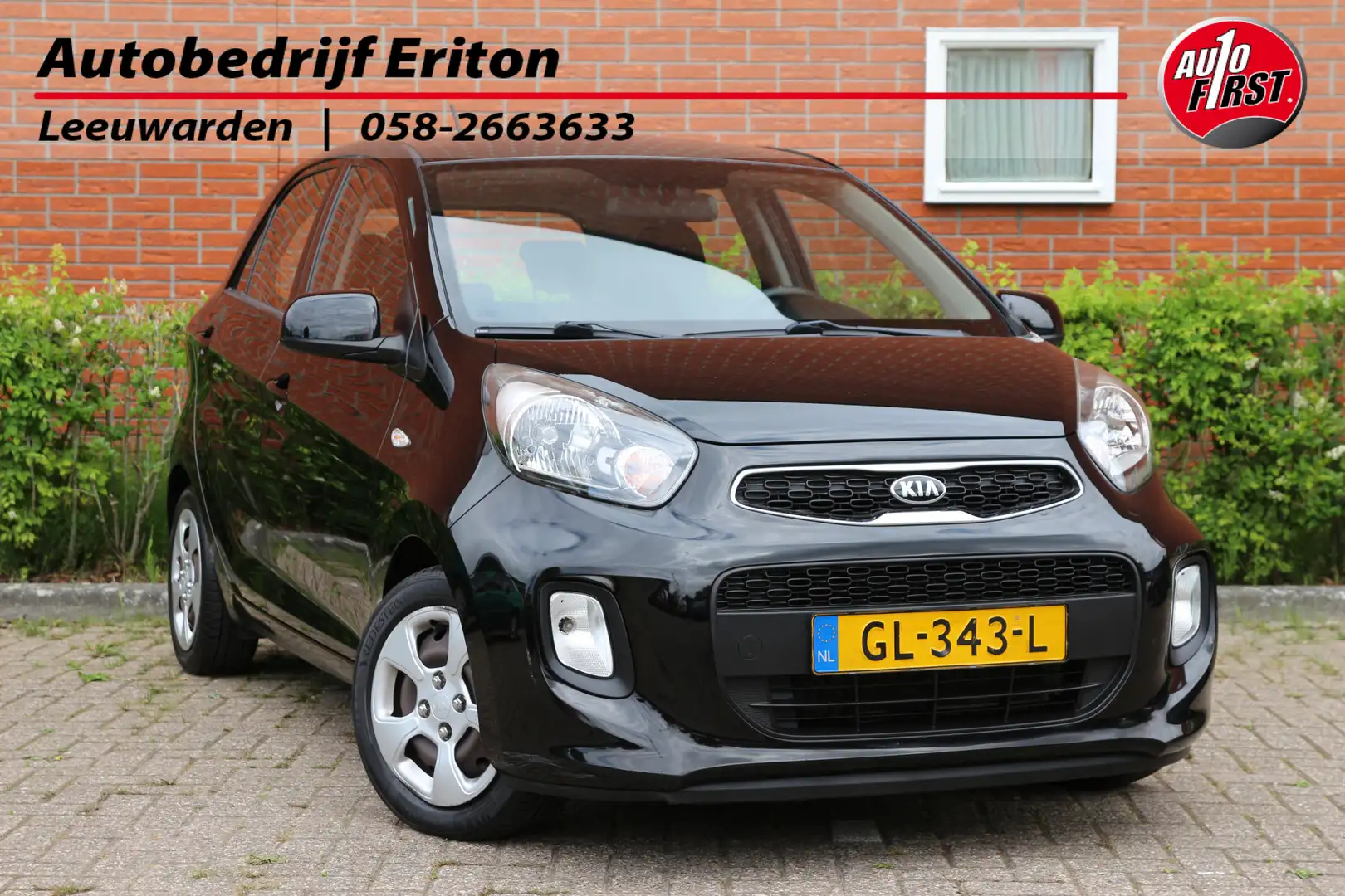 Kia Picanto 1.0 CVVT ComfortLine | NL-auto | 5 deuren | Airco Noir - 1
