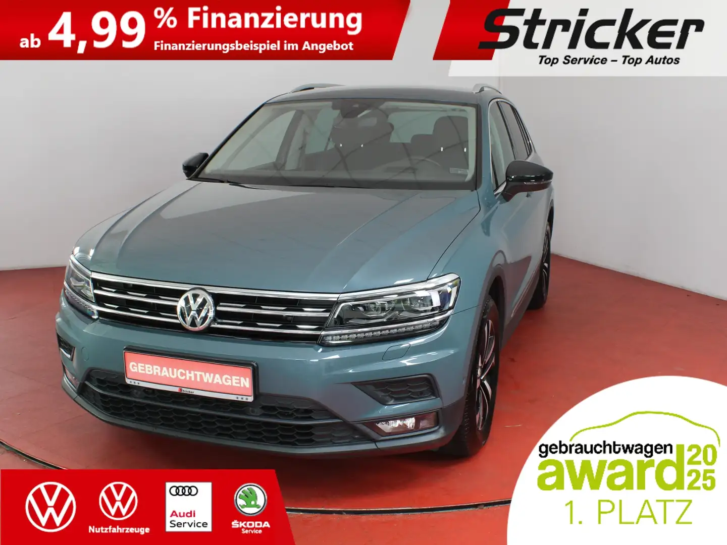 Volkswagen Tiguan IQ.DRIVE 1.5TSI DSG 296,-ohne Anzahlung Head-Up A Grau - 1