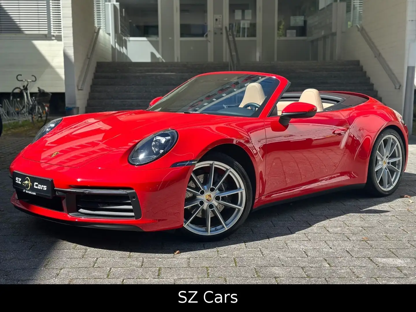Porsche 992 Cabrio*Approved NEU*Sport AGA*Unfallfrei*DE* Rouge - 1