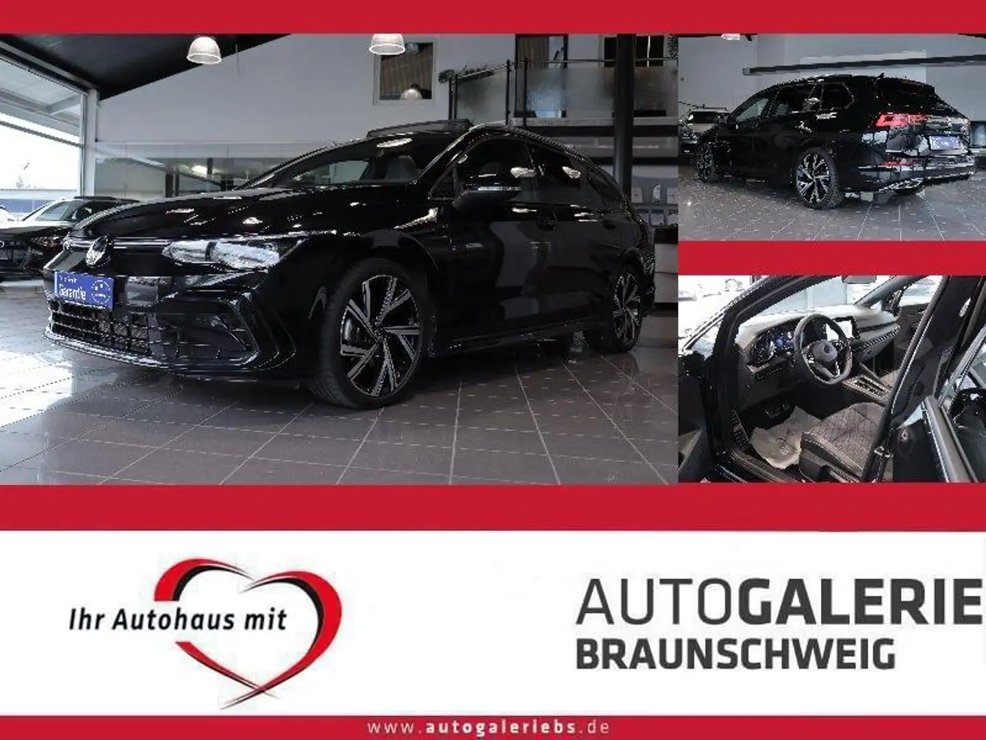 Volkswagen Golf Var.1.5 eTSI DSG R-Line MATRIX*PANO*ACC*AHK Schwarz - 1
