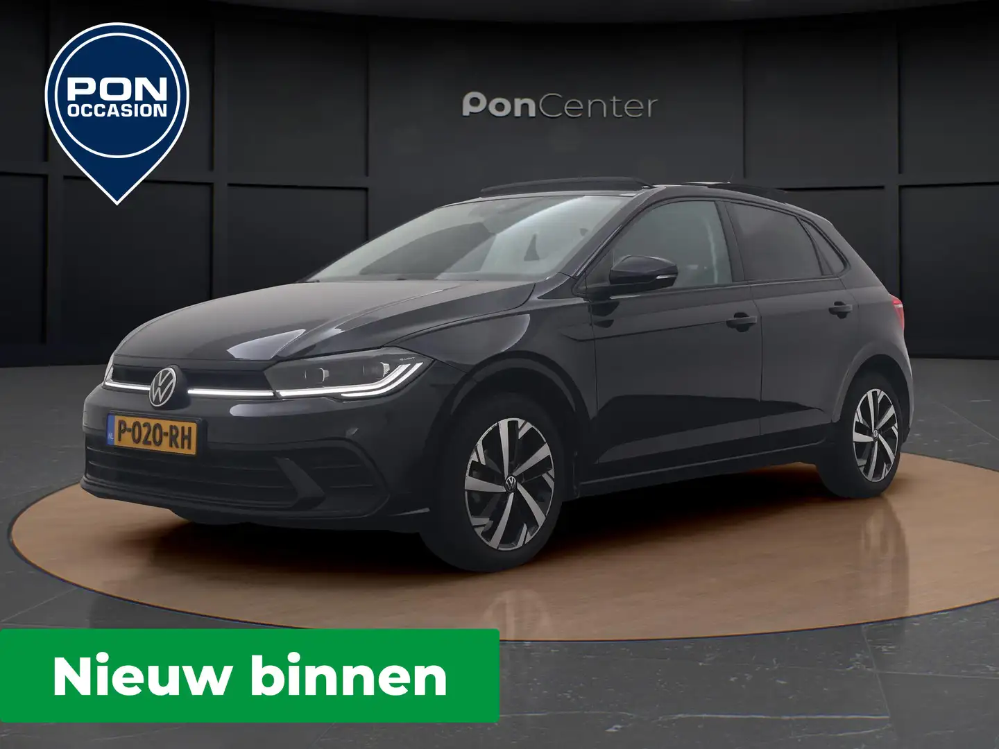 Volkswagen Polo 1.0 TSI Life Business | NIEUW BINNEN | Pano dak | Zwart - 1