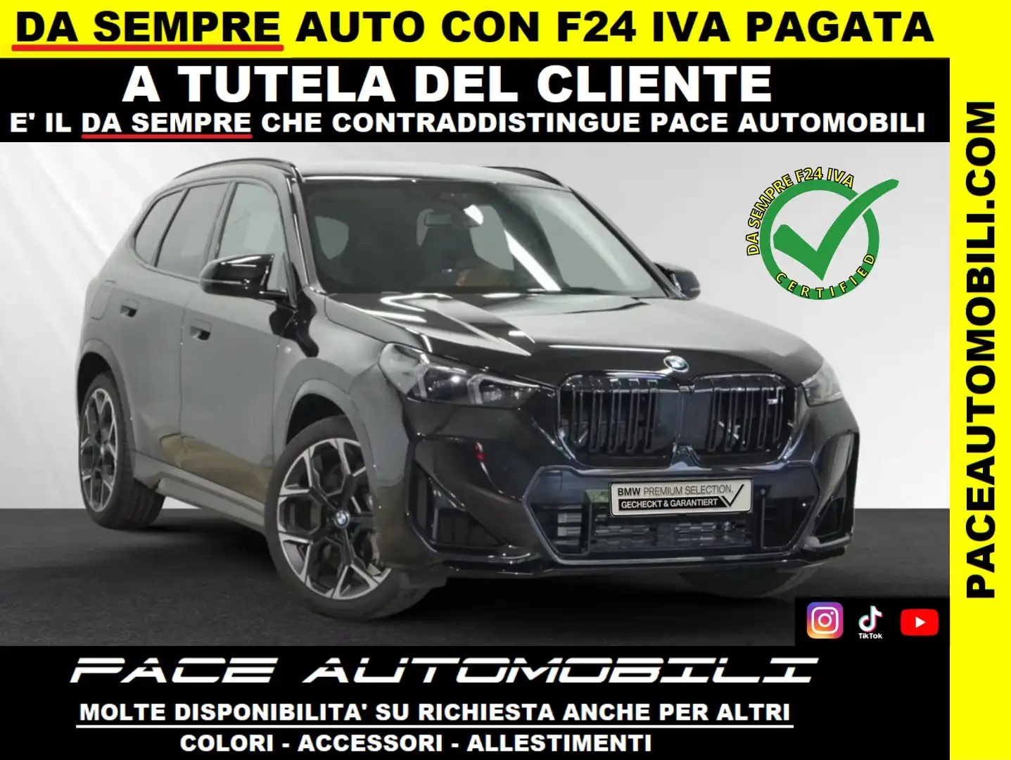 BMW X1 M35i XDRIVE M SPORT PRO MSPORT LED ACC KAMERA H/K Nero - 1