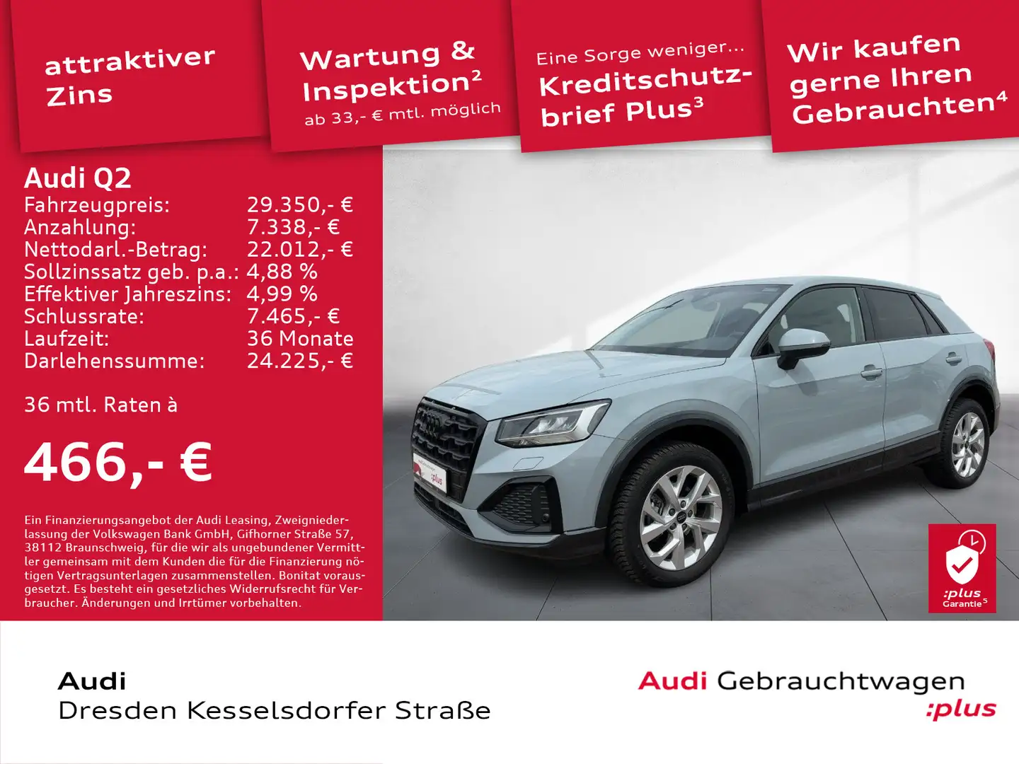 Audi Q2 advanced 35 TFSI Schaltgetriebe Navi Kamera S Grau - 1