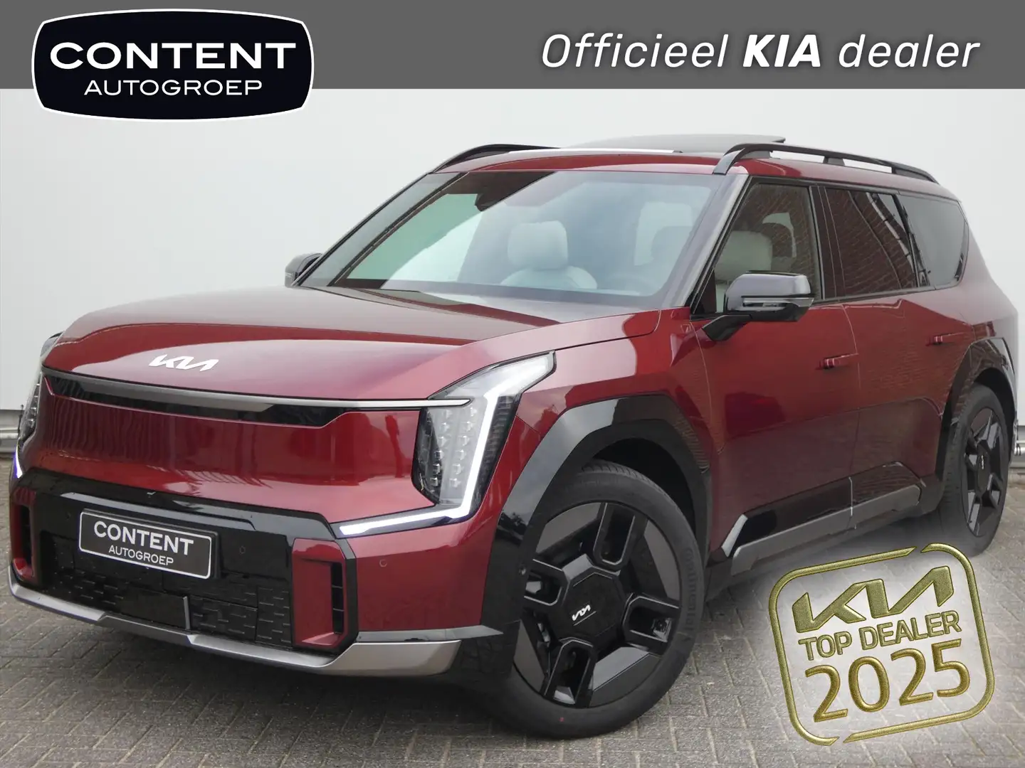 Kia EV9 99,8kWh 384pk AWD Dual Motor GT-Line | VERSCHILLEN Rood - 1