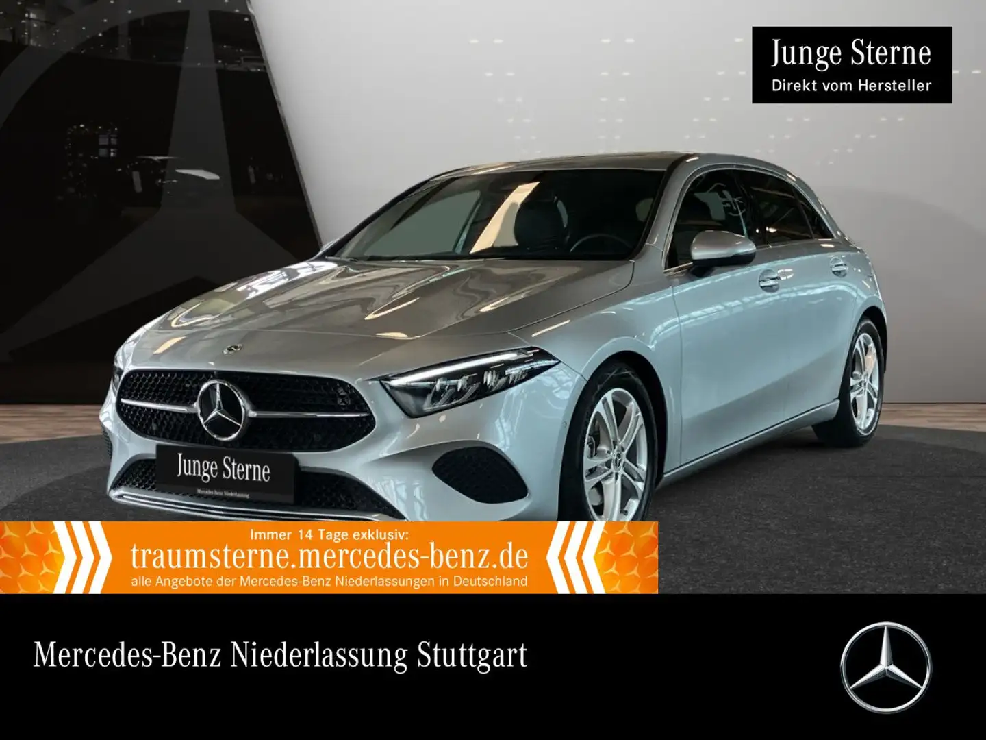 Mercedes-Benz A 200 PROGRESSIVE+LED+STHZG+KAMERA+TOTW+KEYLESS+7G Silber - 1