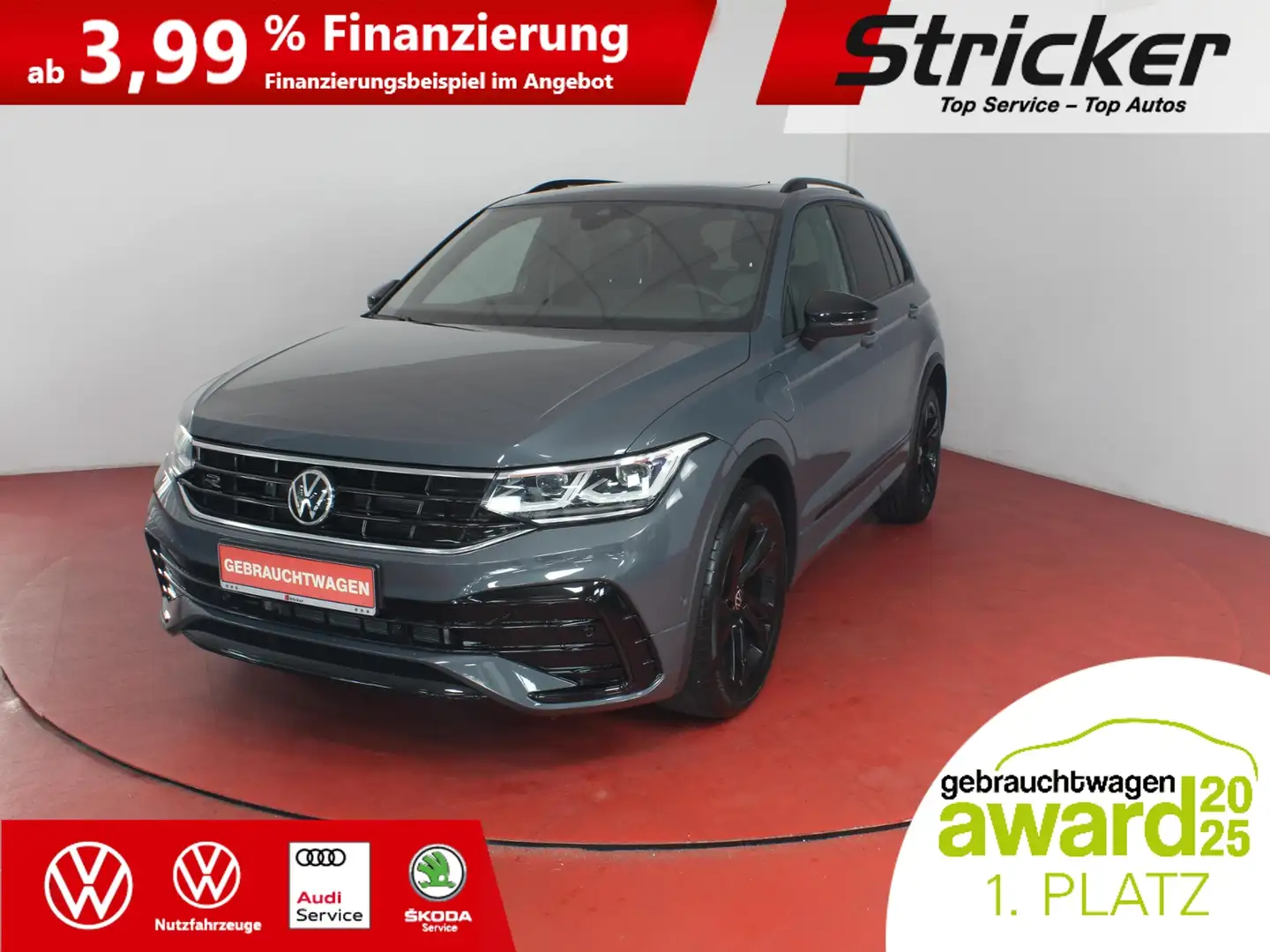Volkswagen Tiguan R-Line Black Style 1.4 TSI eHybrid 403,-ohne Anza Grau - 1