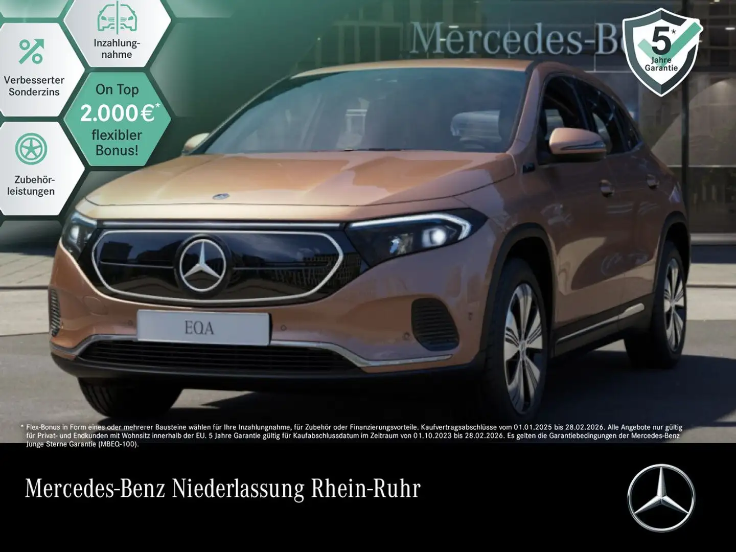 Mercedes-Benz EQA 250 ELECTRICART+ADVANCED+KAMERA+SPUR Bronze - 1