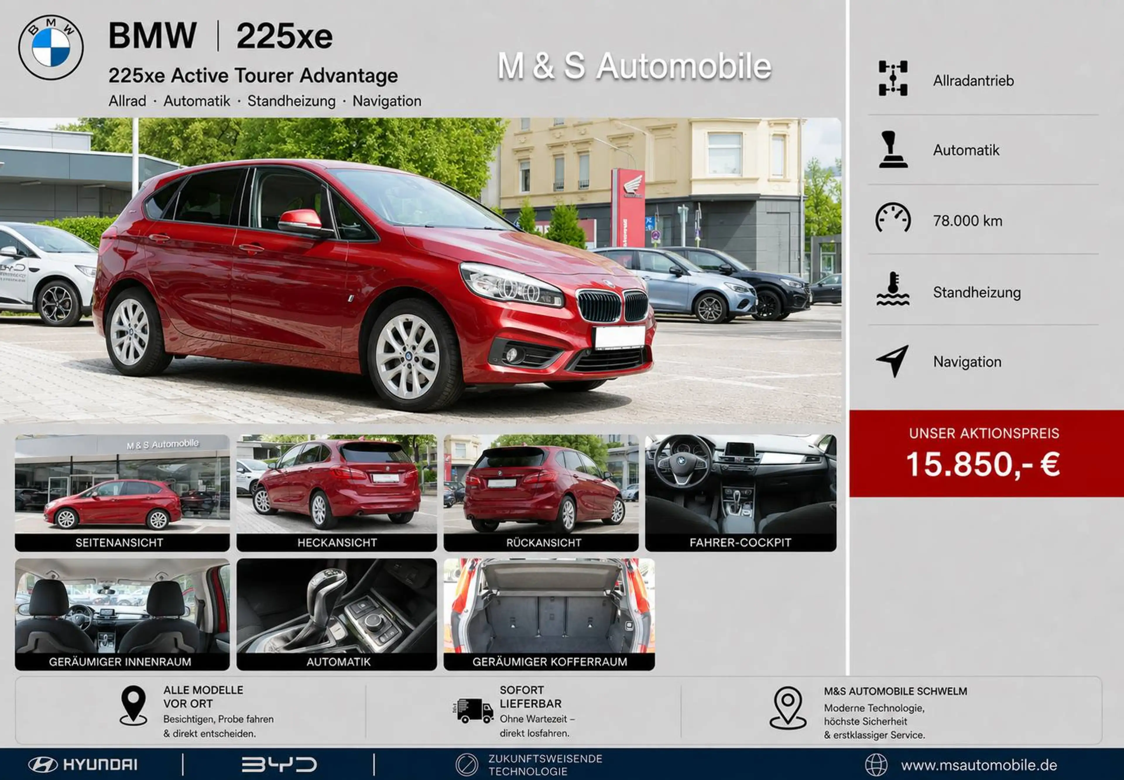BMW 225 225 Active Tourer xe Advantage °4x4-Automatik°