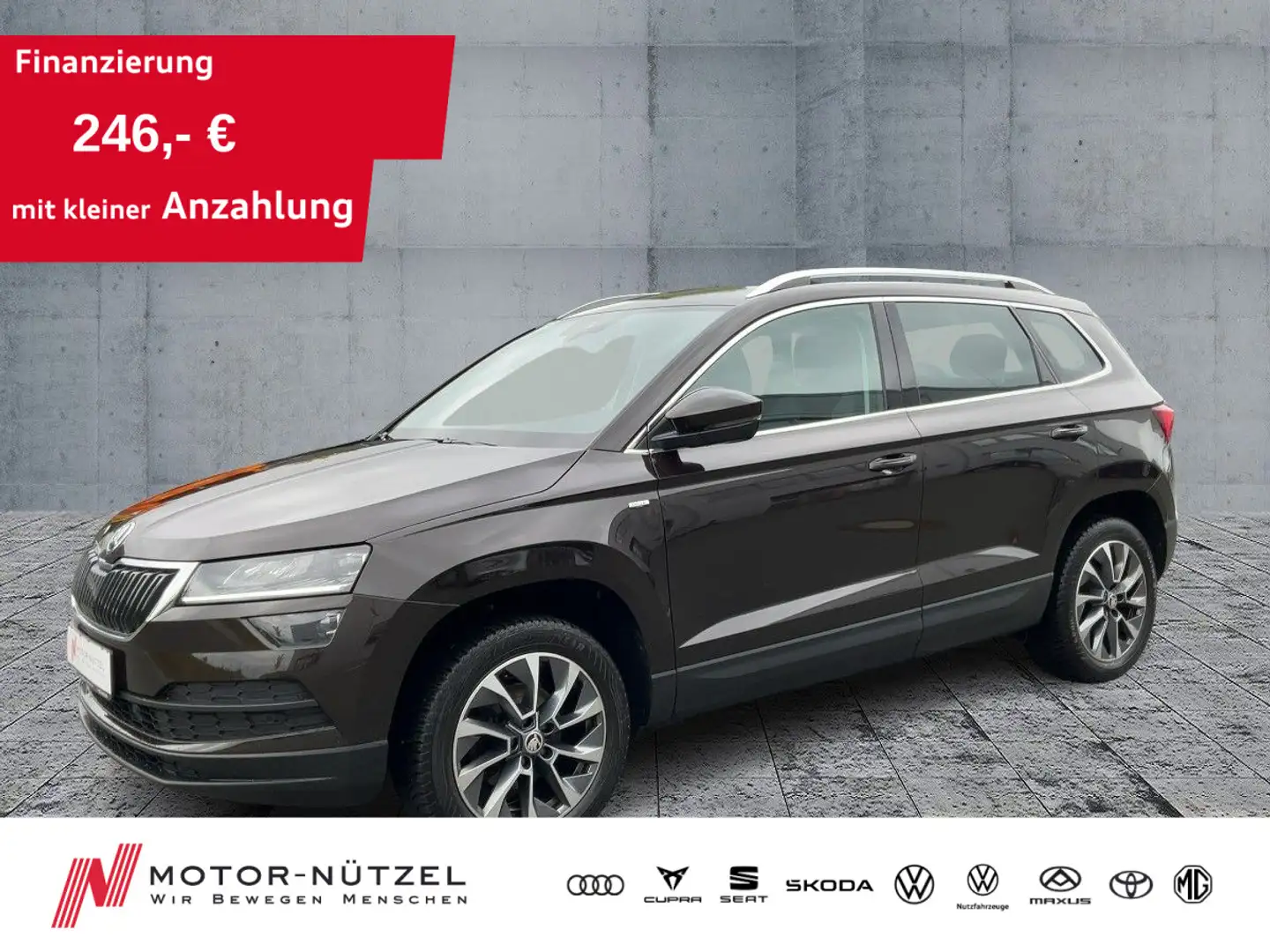 Skoda Karoq 1.5 TSI DRIVE LED+NAV+SHZ+RFK+GRA+AHK+DAB Braun - 1