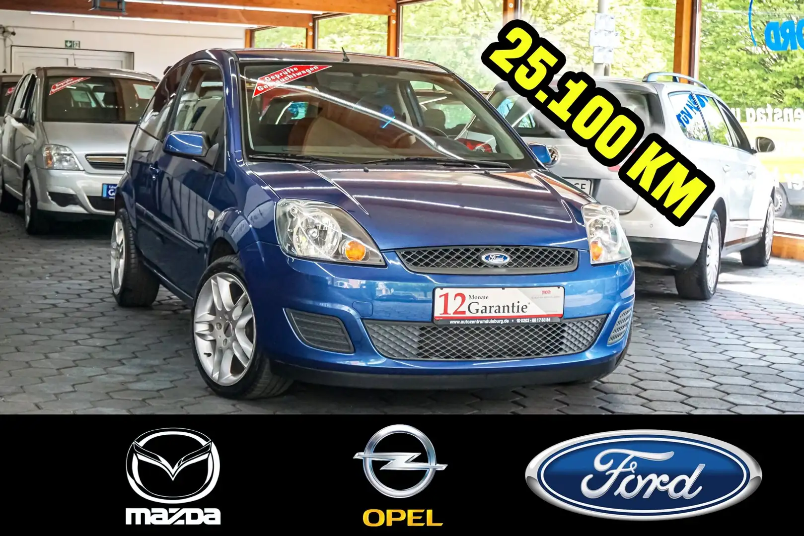 Ford Fiesta 1.3 Style Klima 2.Hand Alufelgen 25.100 Km Blauw - 1