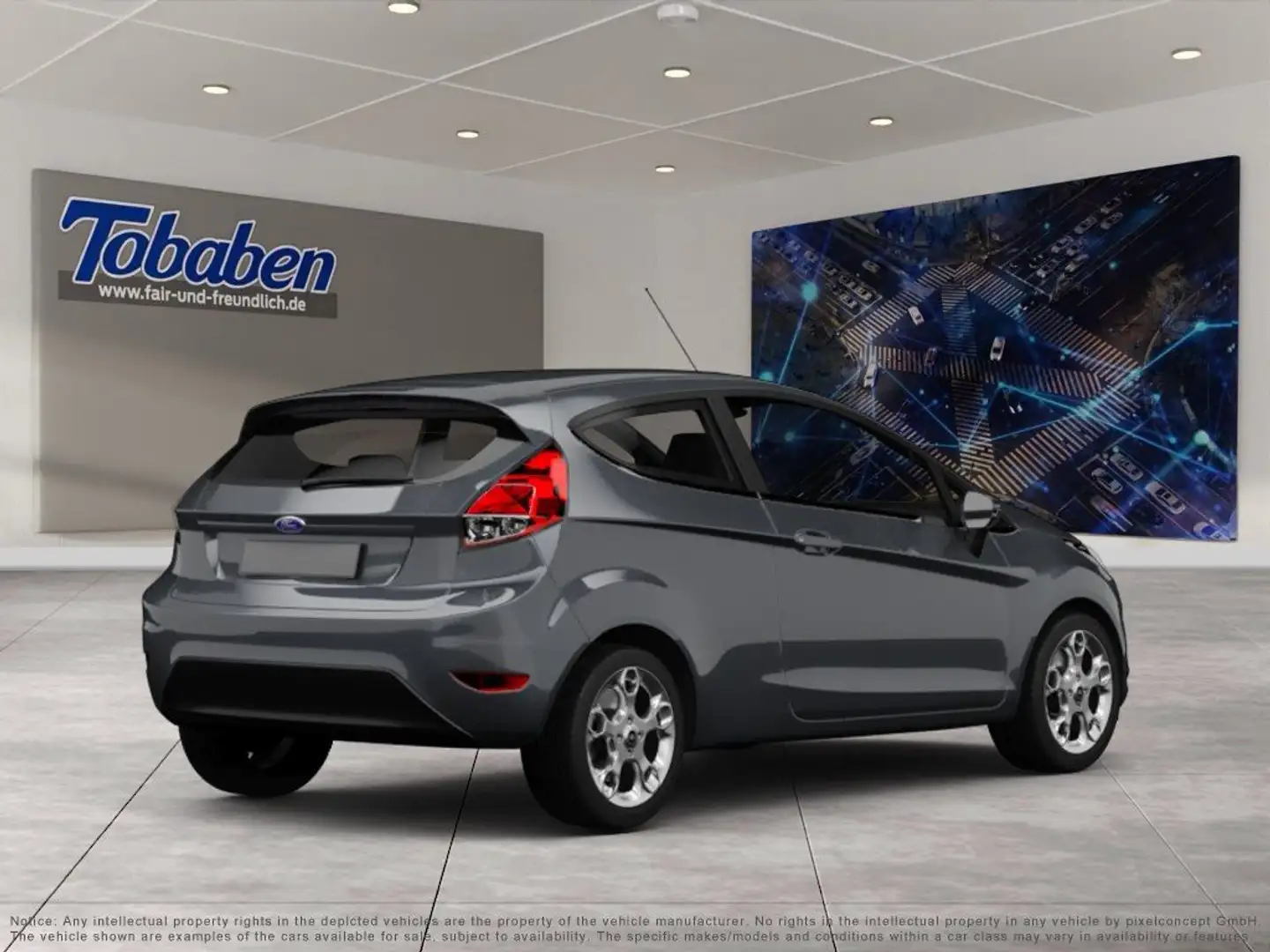 Ford Fiesta Tempomat + Klimaanlage Grau - 2
