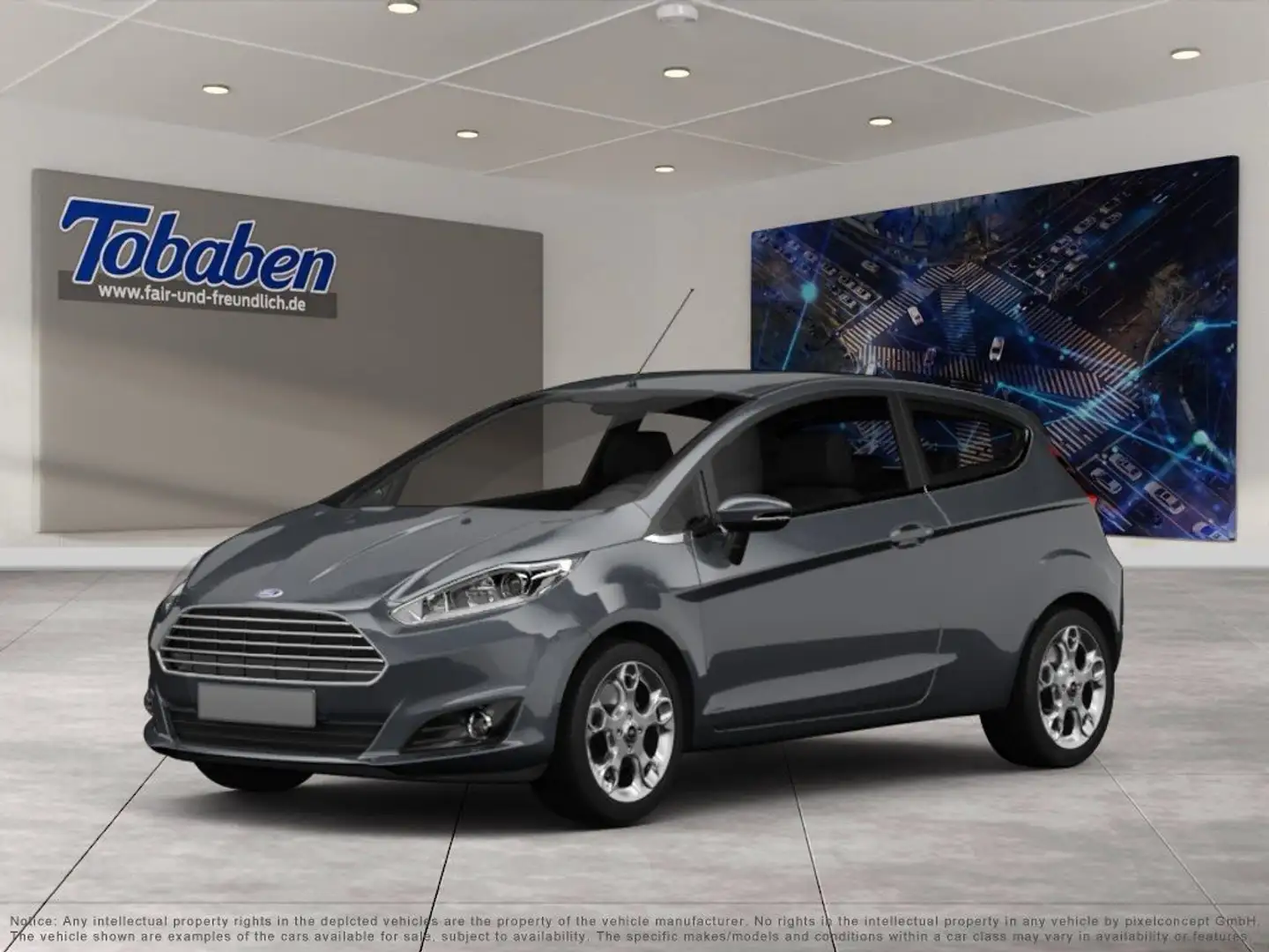Ford Fiesta Tempomat + Klimaanlage Grau - 1
