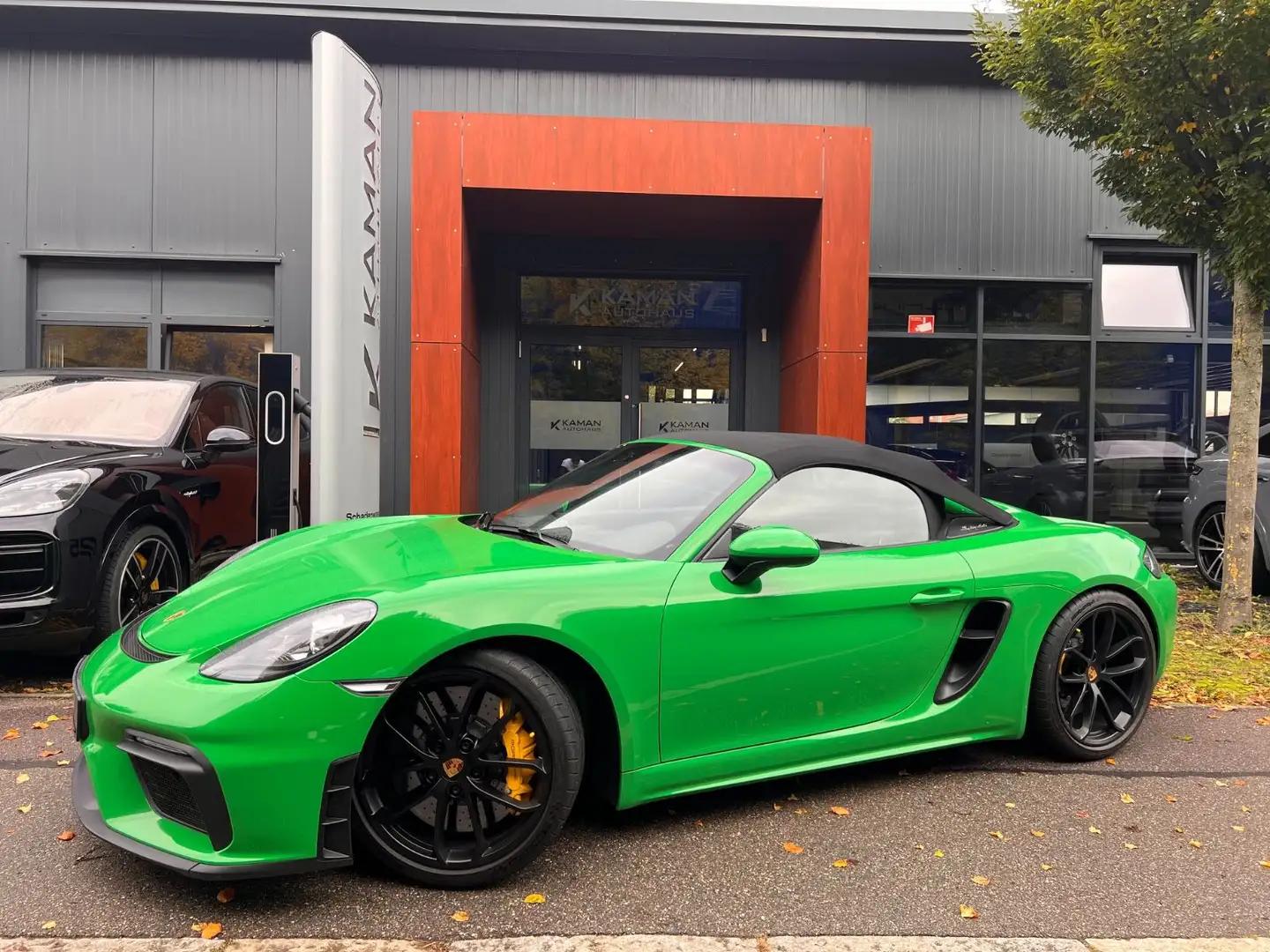Porsche 718 Boxster Spyder PDK #PCCB! NP138.000€ WIE NEU Vert - 1