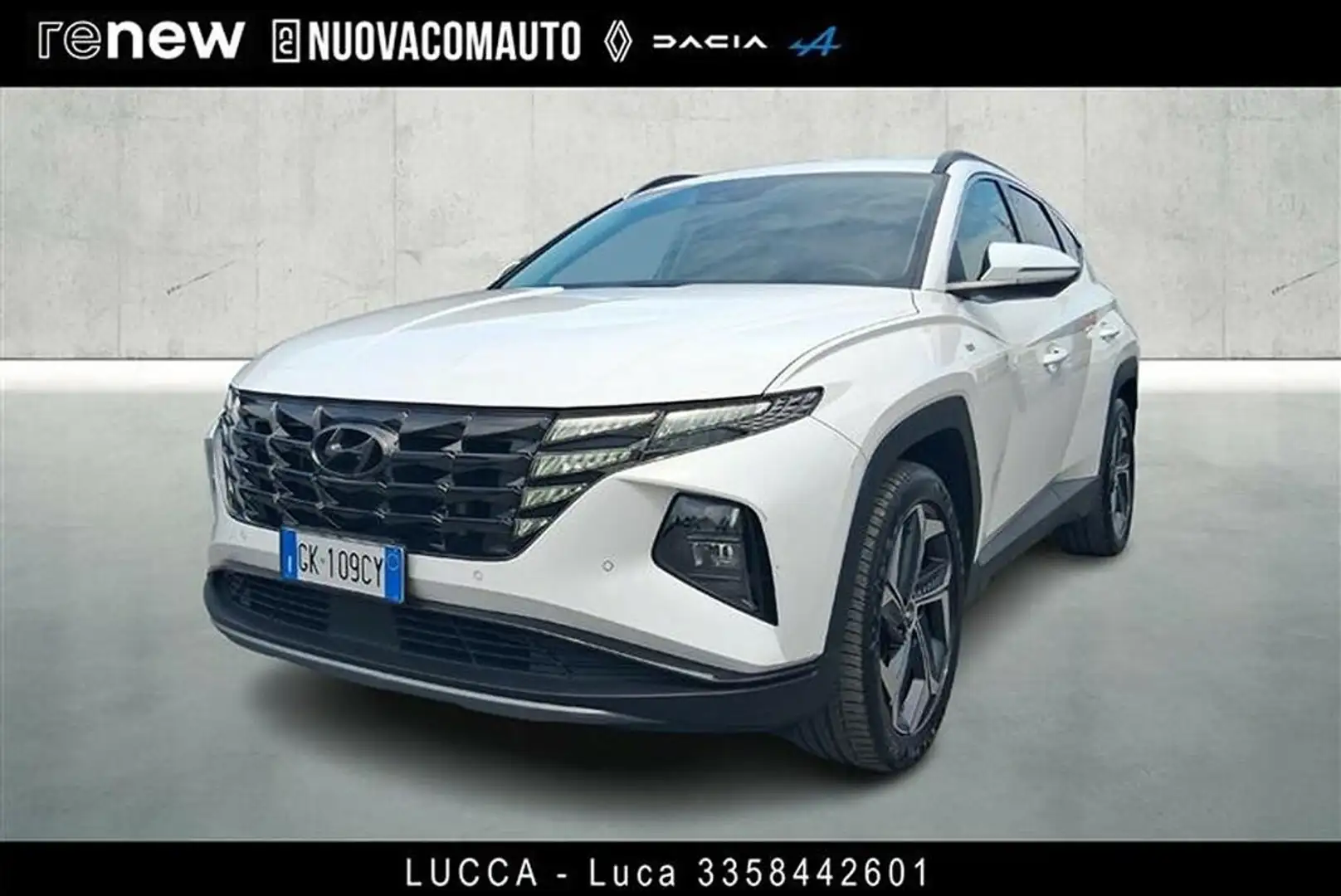 Hyundai TUCSON 1.6 crdi 48V Exellence 2wd dct Bianco - 1