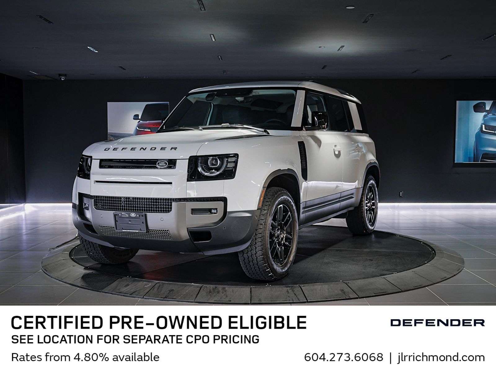 2026 Land Rover Defender Premium Interior Pkg | 19in Black Wheel | All-Terrain Tires
