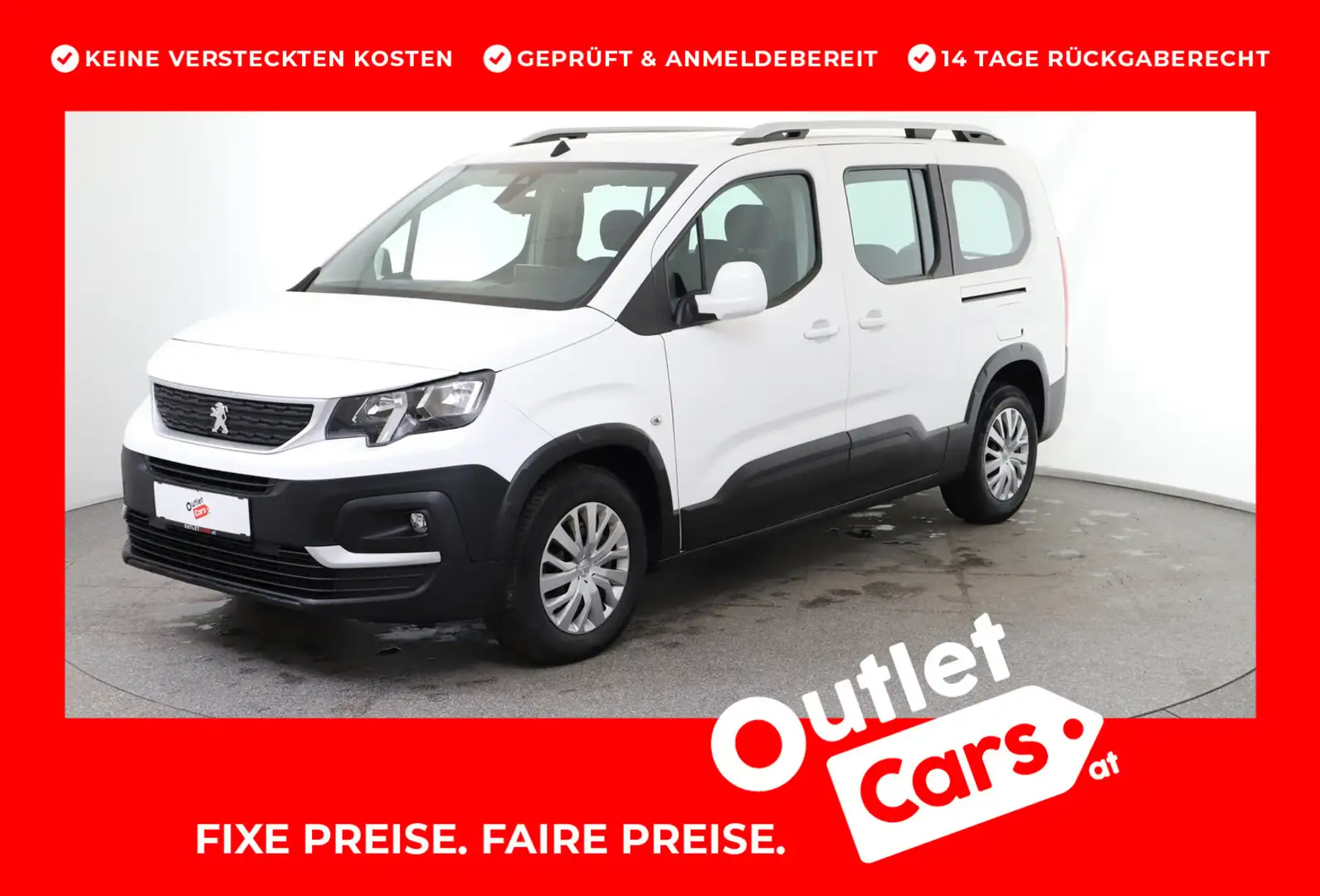Peugeot Rifter 1,5 BlueHDI 130 S&S Active Lang Weiß - 1