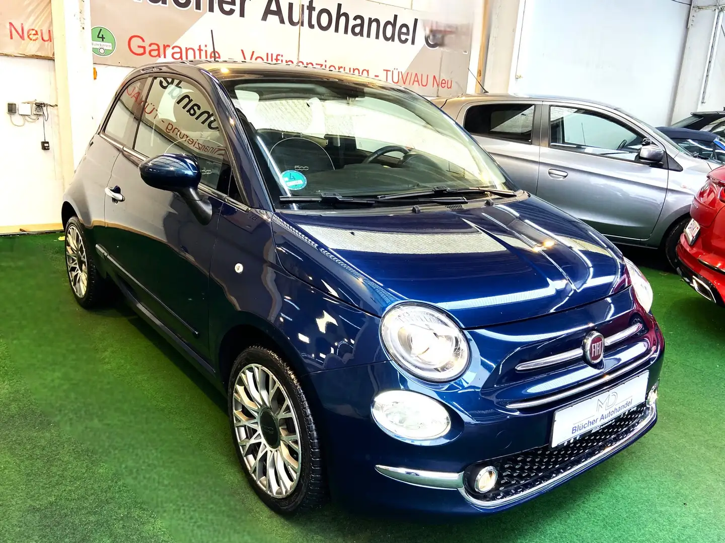 Fiat 500 Lounge Automatik Panoramadach Bluetooth PDC Lounge Blau - 2