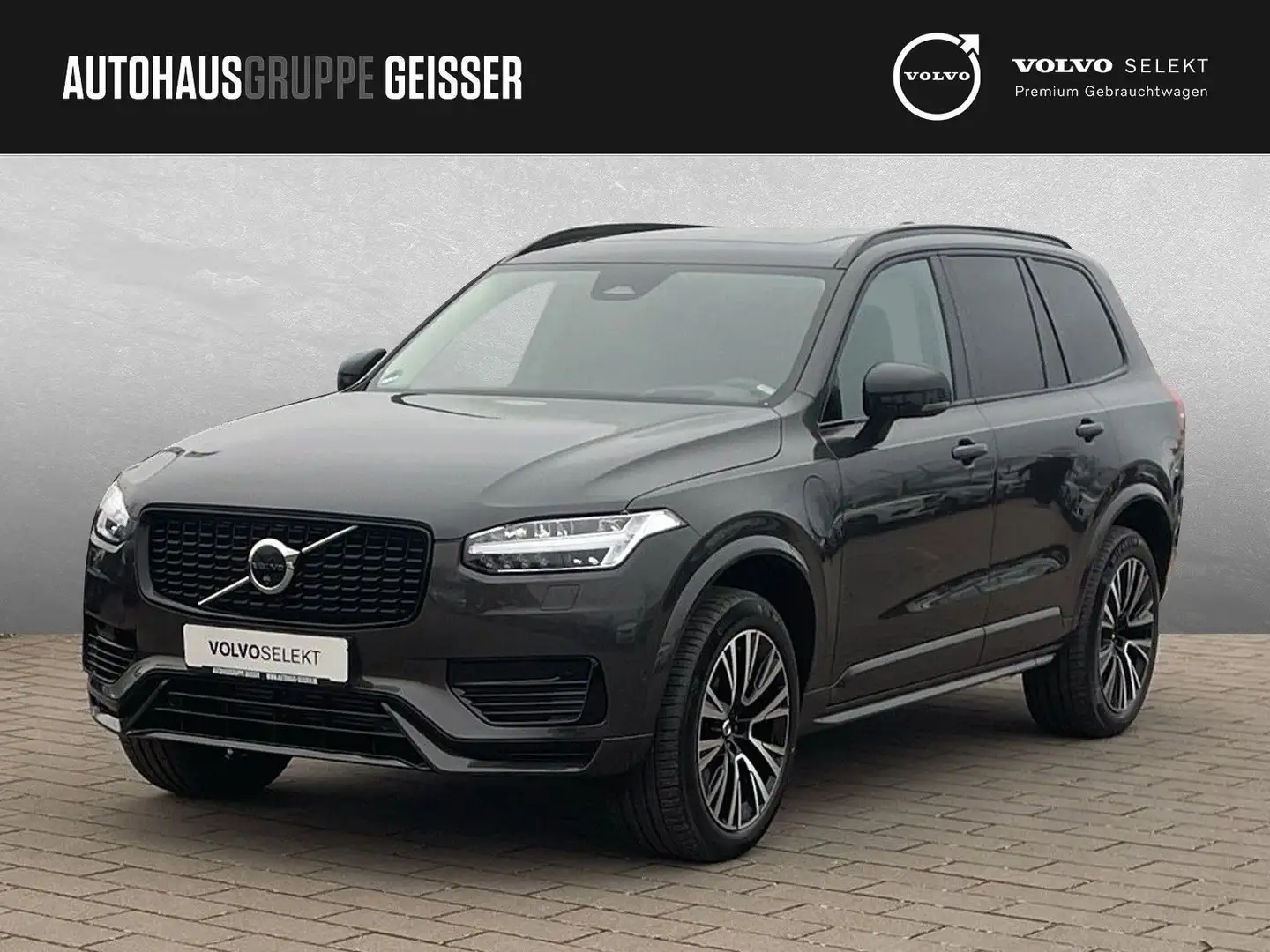 Volvo XC90 T8 AWD Plus Dark Automatik 7-Sitzer AHK ACC Grau - 1