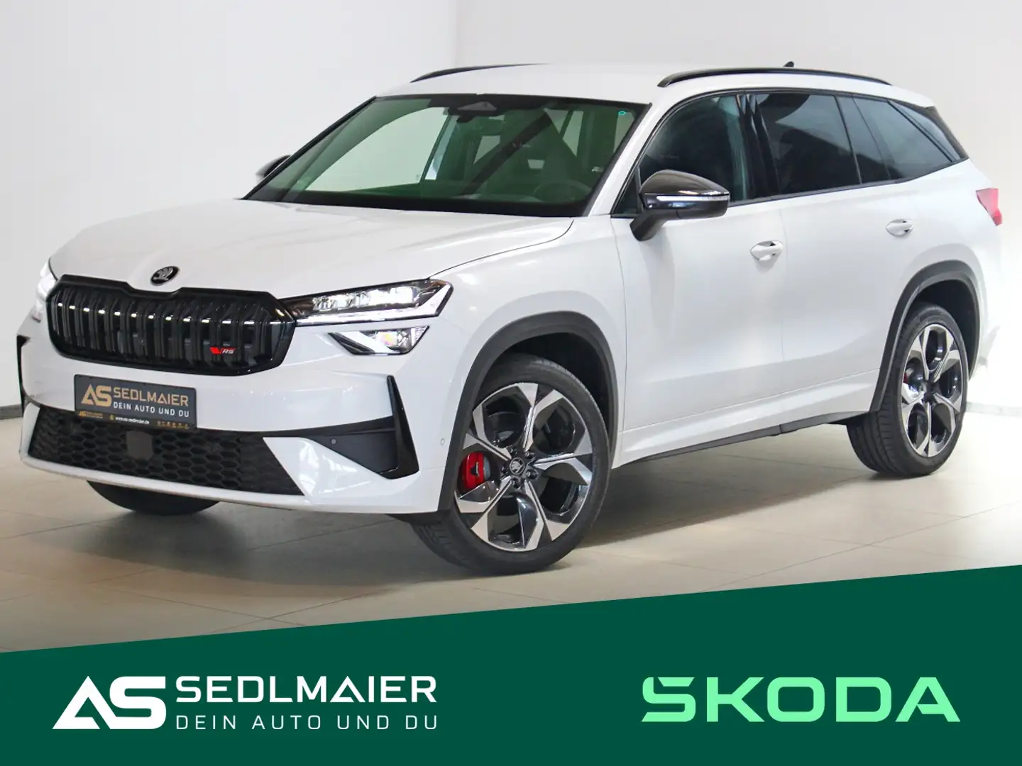 Skoda Kodiaq 2.0 TSI RS AHK|RemotePark|HuD|CANTON|360° Weiß - 1