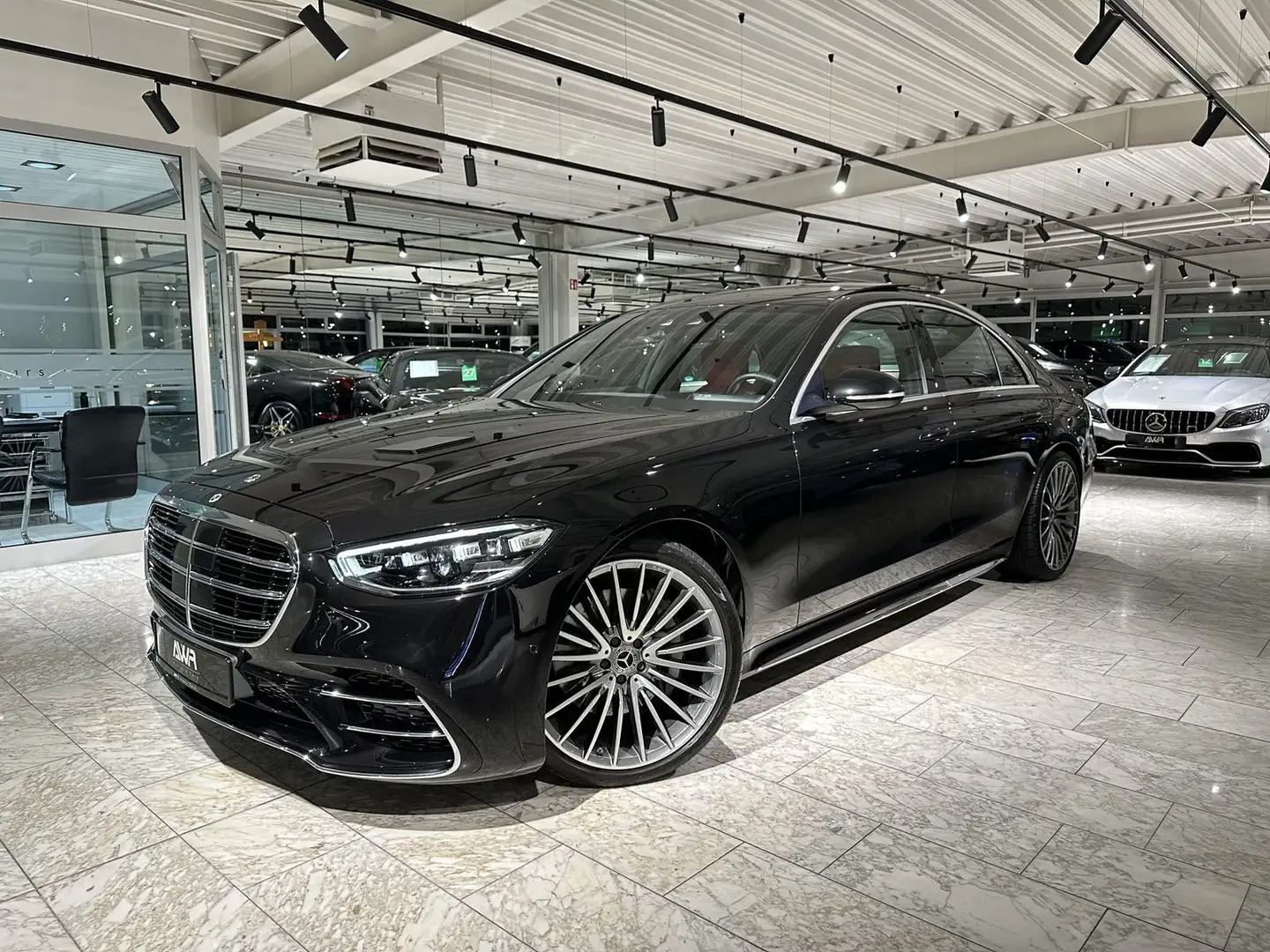 Mercedes-Benz S 450 4Matic EXCLUSIV*AMG"21"*PANO*HUD*LEDER-ROT Negro - 2