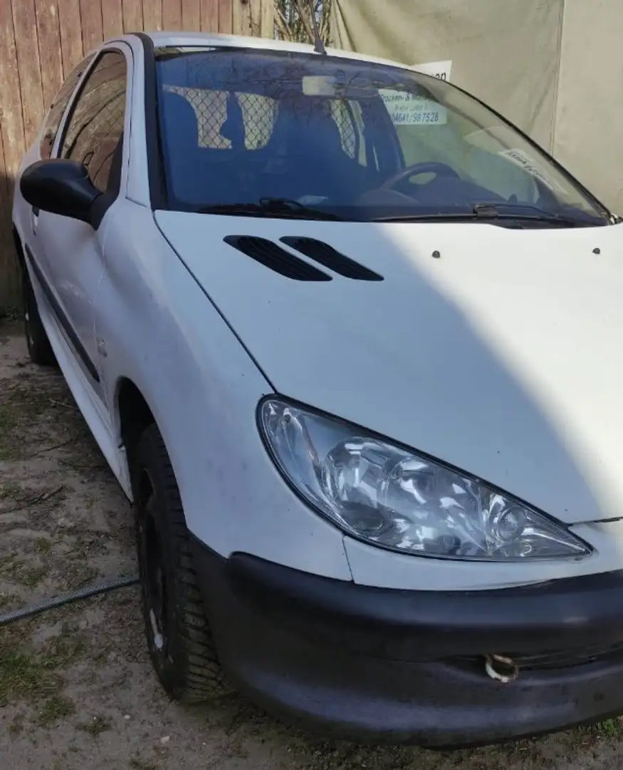 Peugeot 206 LKW Zulassung 1,9D Weiß - 2