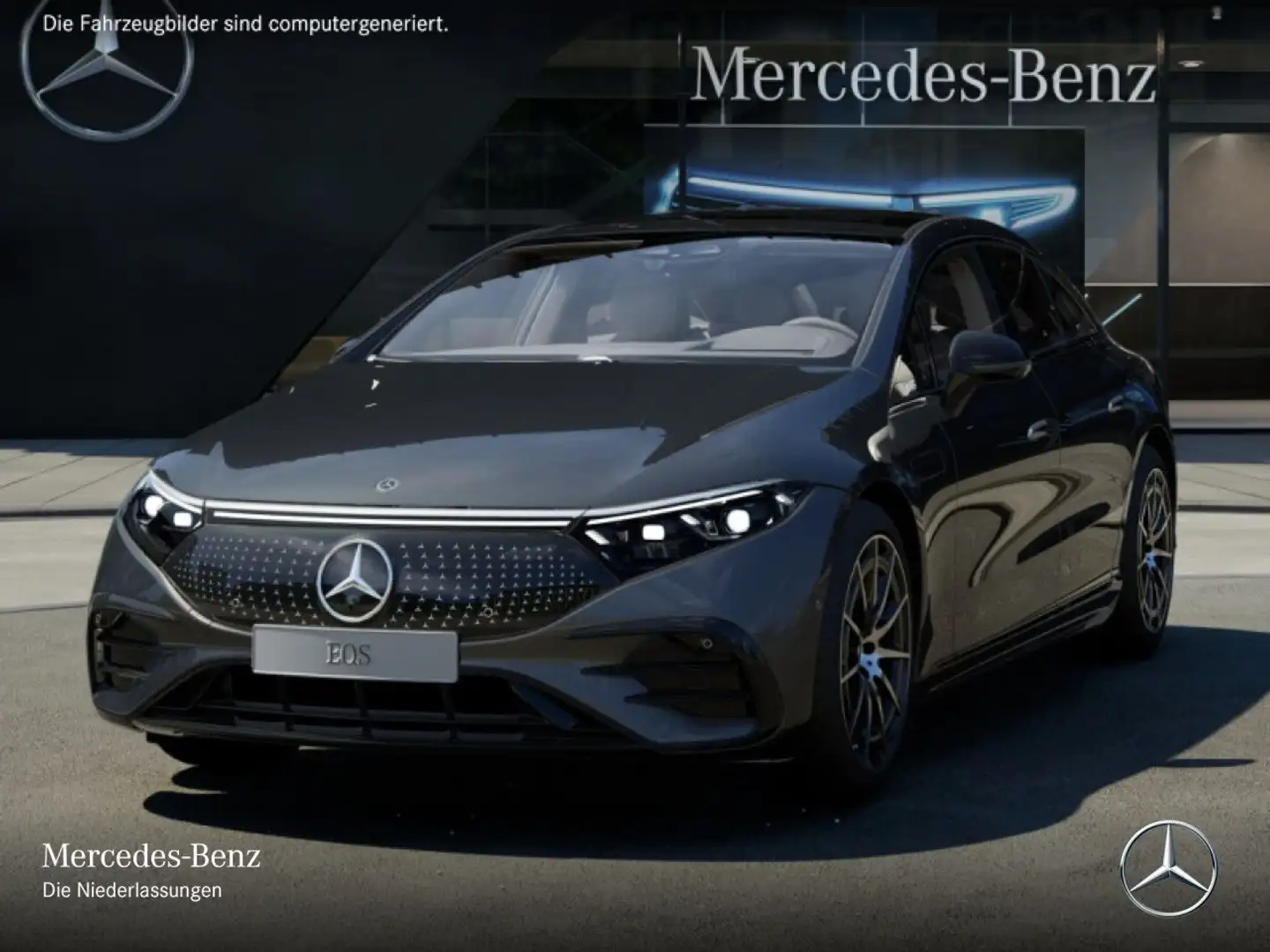 Mercedes-Benz EQS 580 4MATIC AMG Fahrass Airmat Pano Burmester Grau - 2