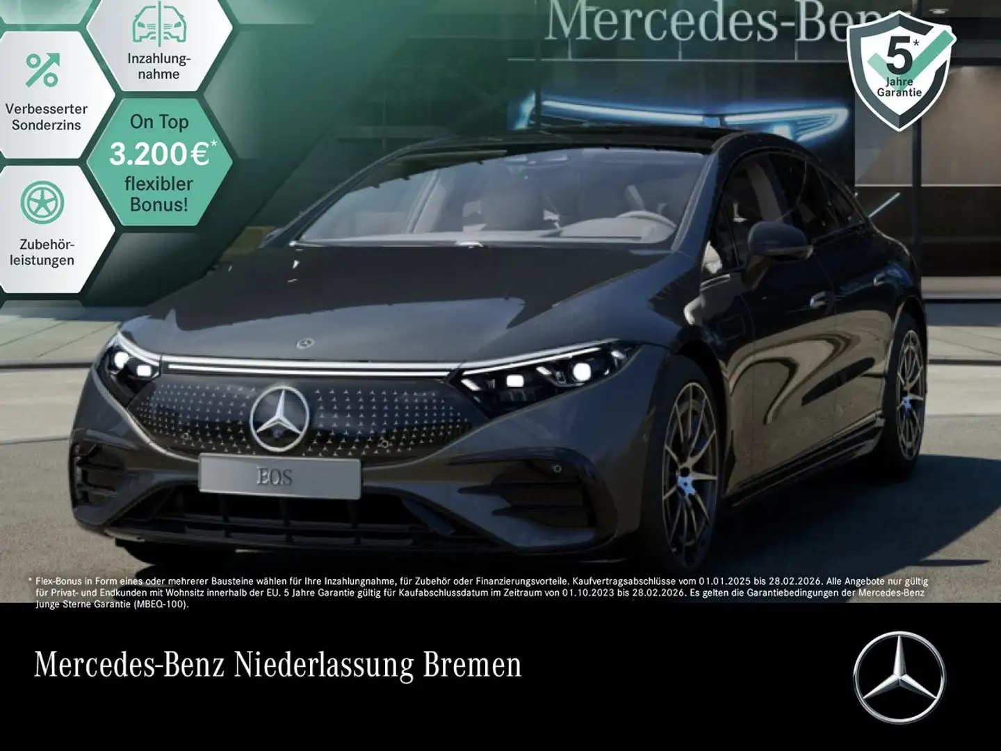 Mercedes-Benz EQS 580 4MATIC AMG Fahrass Airmat Pano Burmester Grau - 1