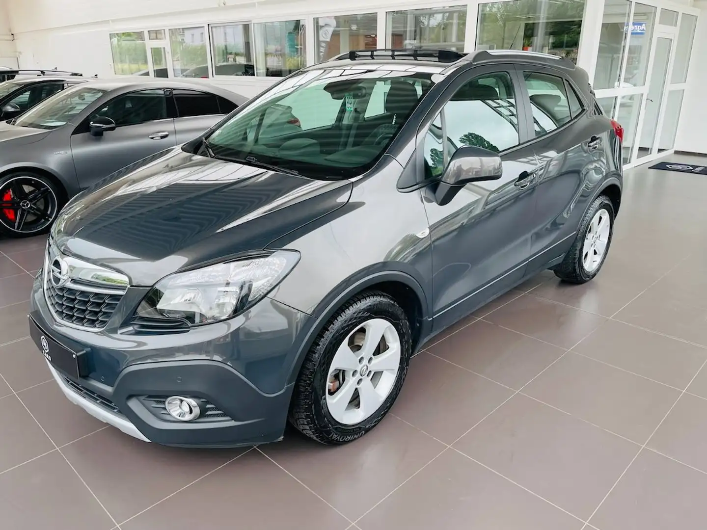 Opel Mokka 1.4 Turbo *** GARANTIE + GPS + TOIT OUVRANT *** Grijs - 2