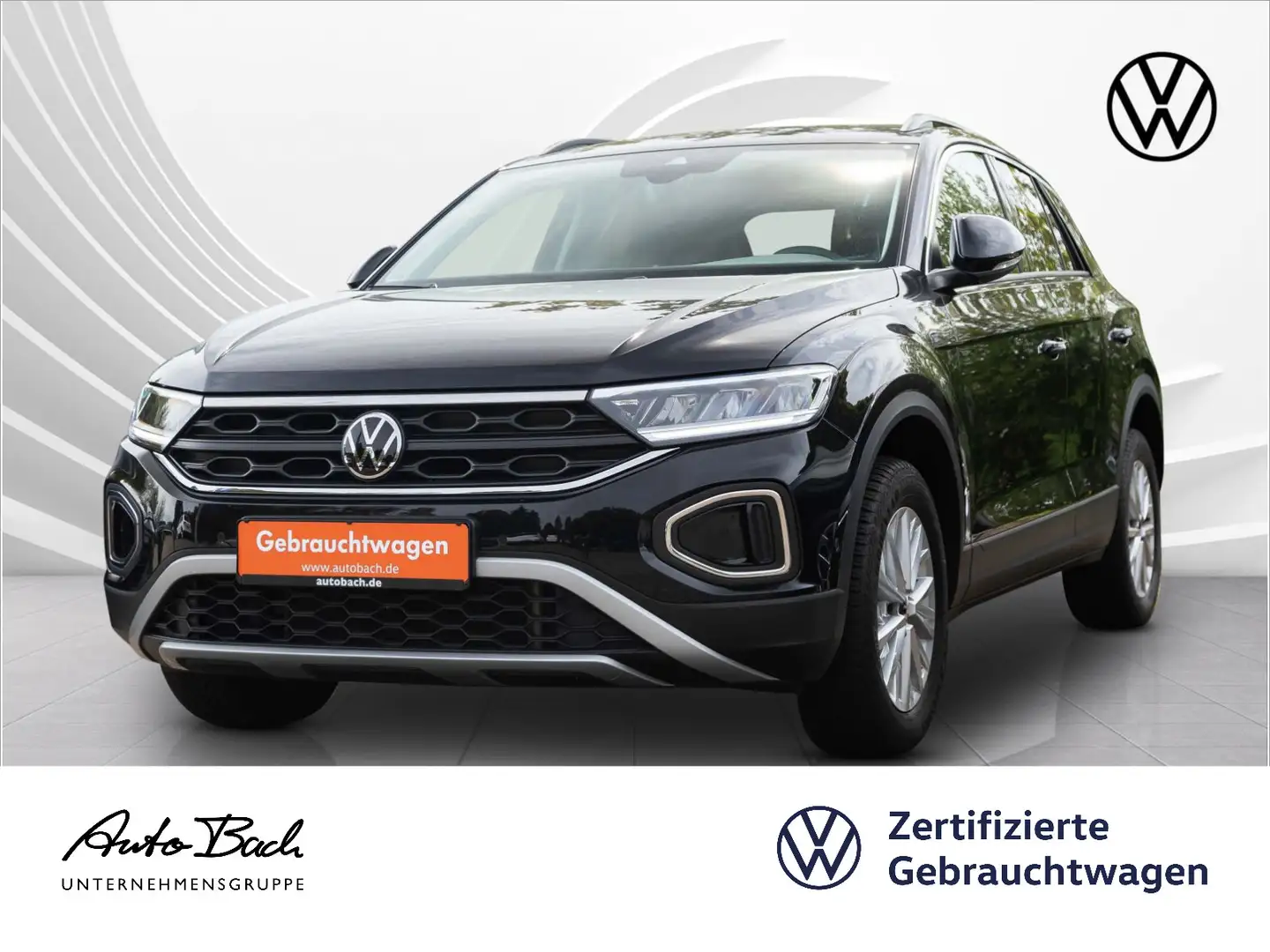 Volkswagen T-Roc 1.0TSI "Life" Navi LED Climatronic Sitzhzg Schwarz - 1
