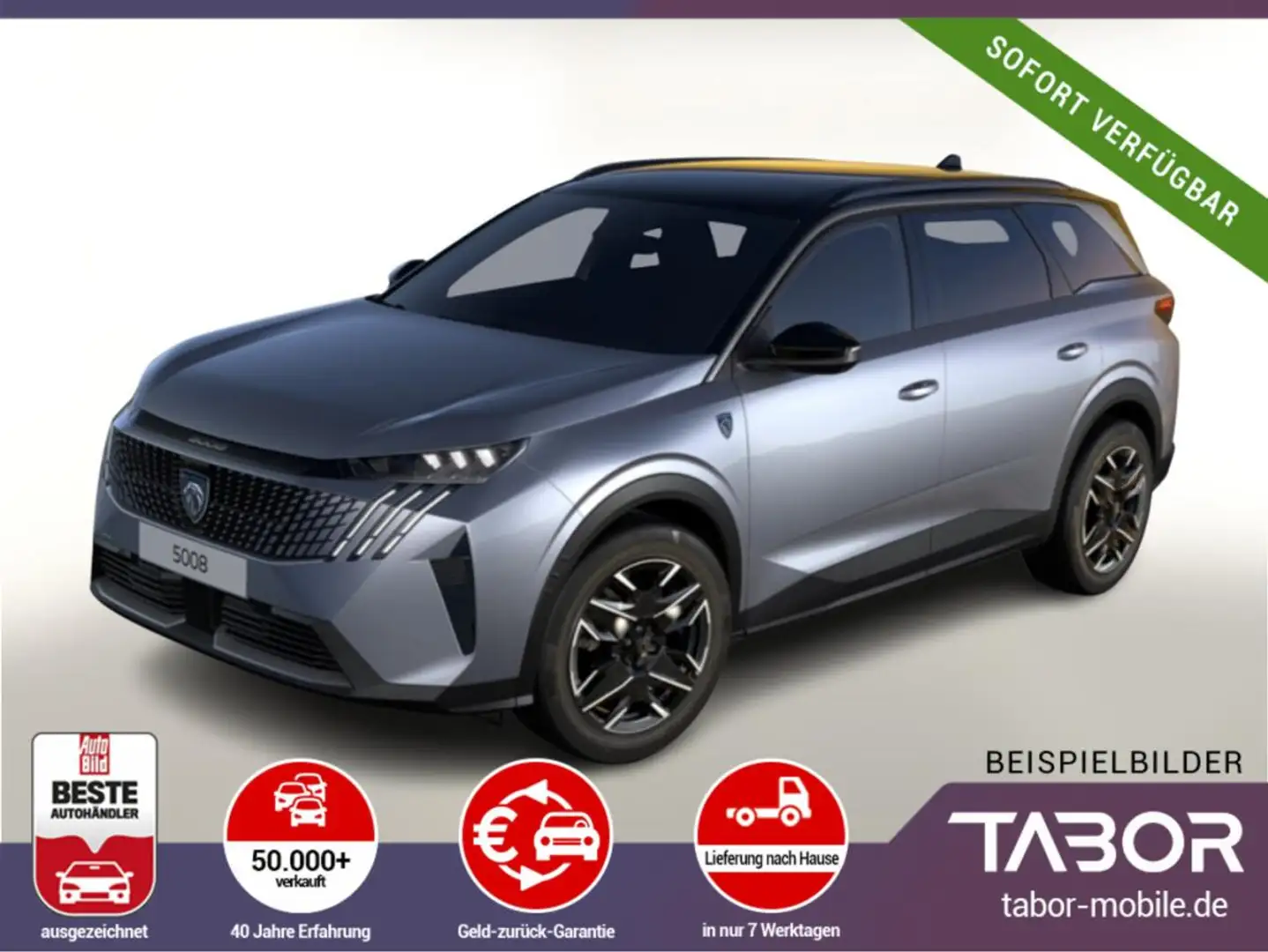 Peugeot 5008 136 eDSC6 GT Matrix SHZ Nav eHK DriveA ACC Grau - 1