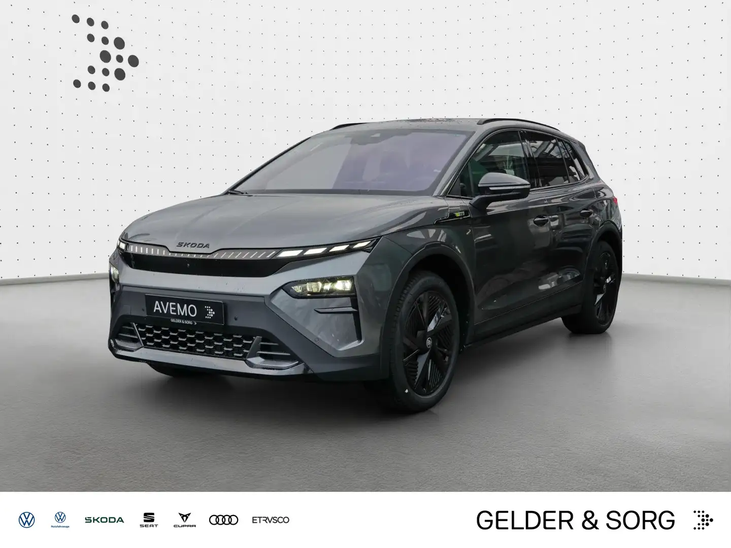 Skoda Elroq RS 4x4|360°|HuD|DCC|MAXX|Sound|pACC|Matrix Grijs - 1