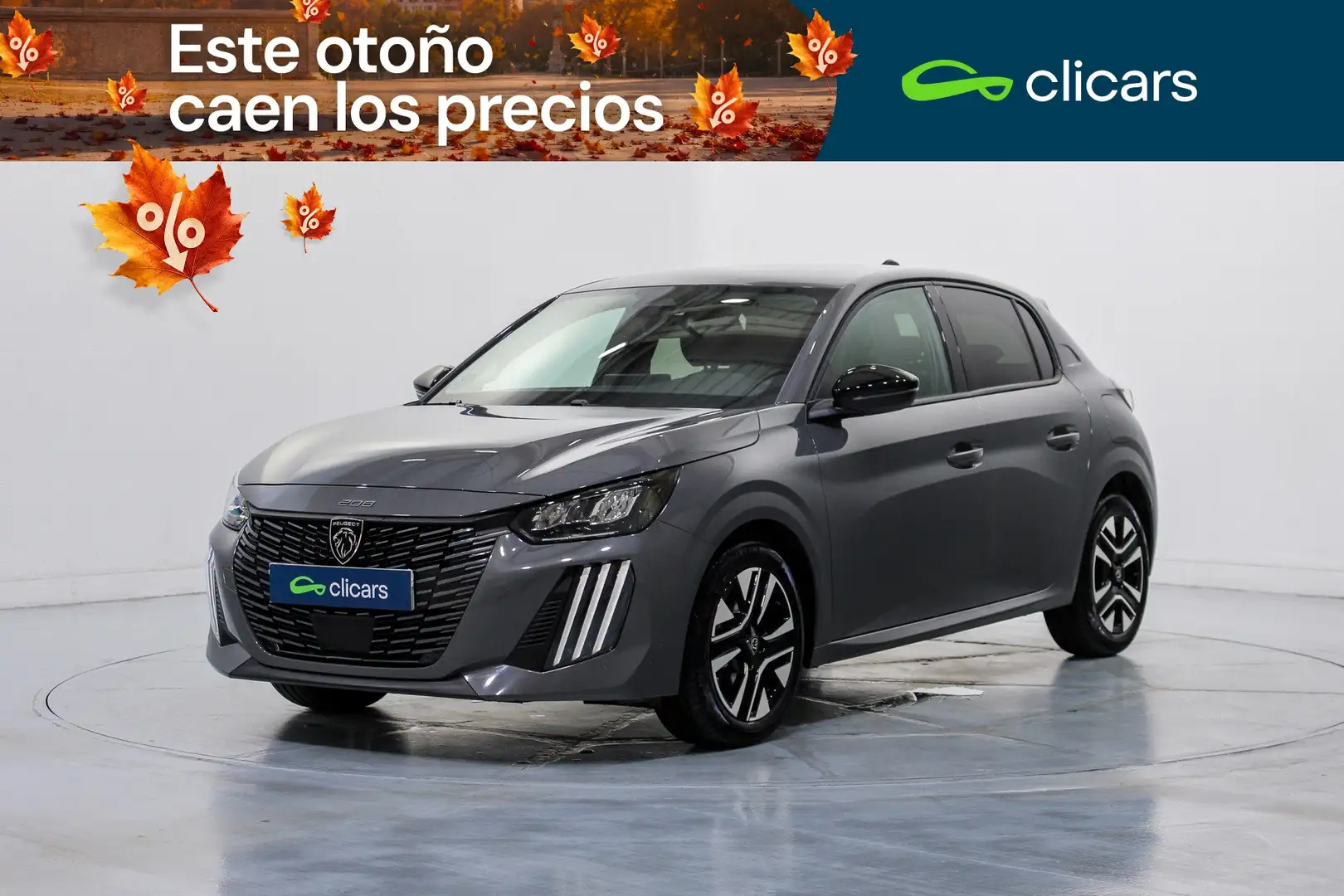 Peugeot 208 1.2 Puretech S&S Allure 100 Gris - 1