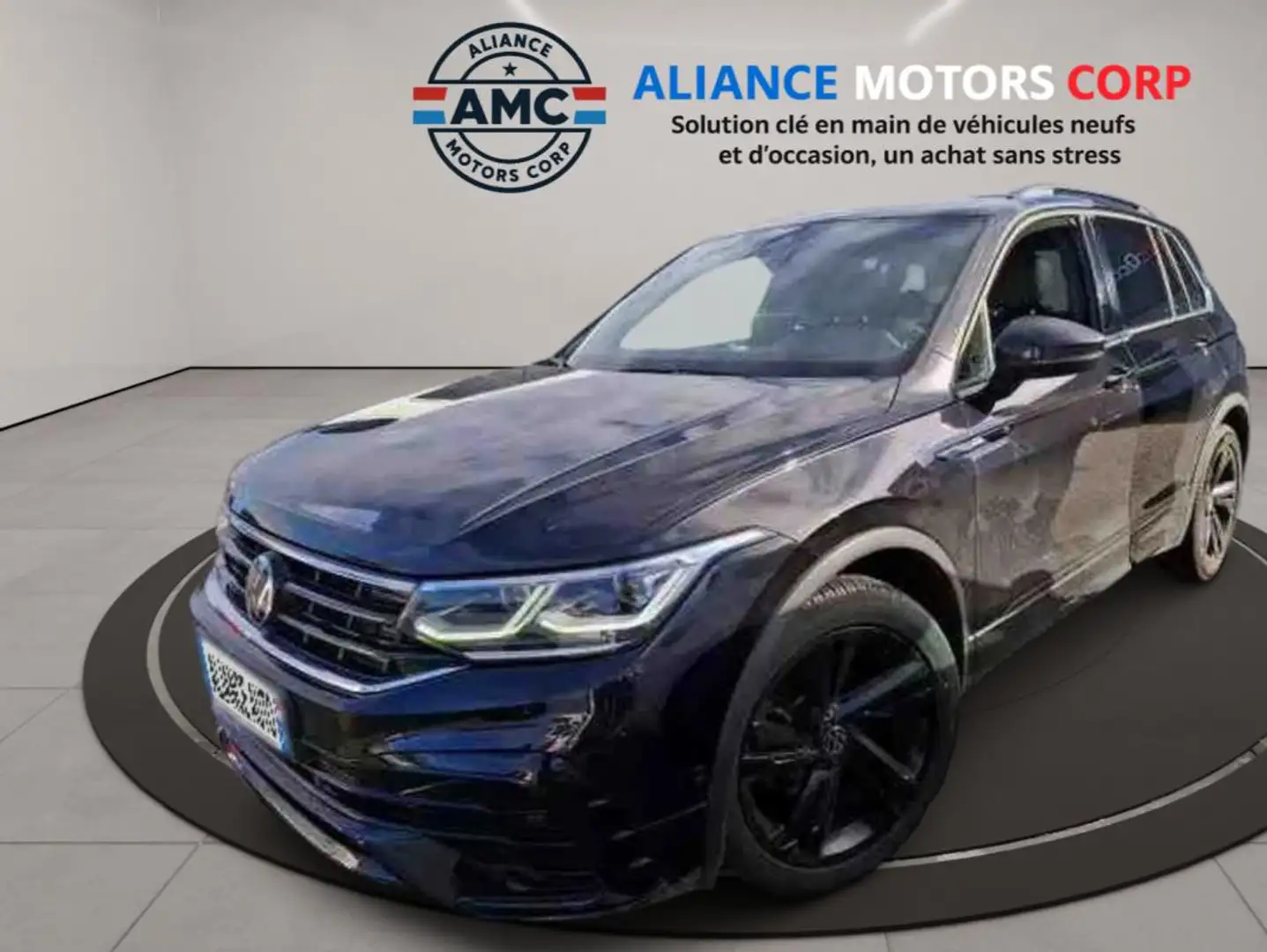 Volkswagen Tiguan 2.0 TDI 150CH DSG7 - TO PANO 08/2022 136.565 KMS R-LINE Noir - 1