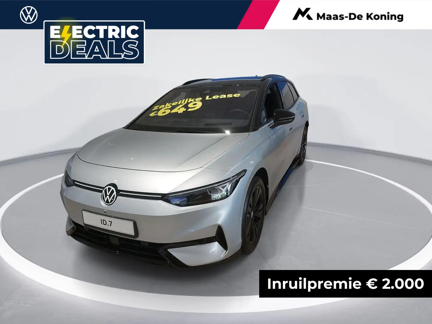 Volkswagen ID.7 Limited Edition 77 kWh accu. 286 pk · Trekhaak, el Blauw - 1