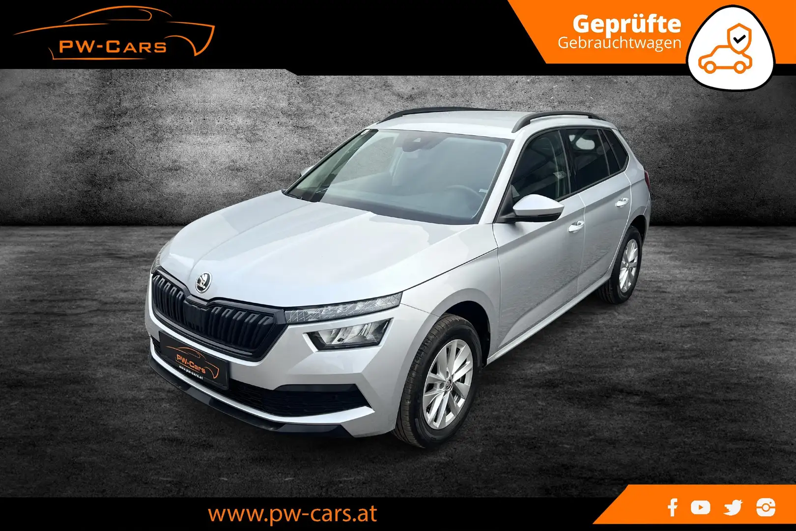 Skoda Kamiq Ambition LED, AHK, NSW, PDC, KAMERA, ALU USW. Grau - 1