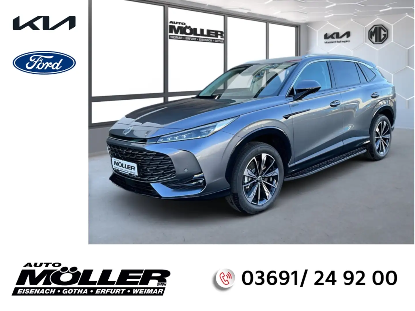 MG HS PHEV LUXURY  Navi Leder 360 Kamera LED DAB Grau - 1