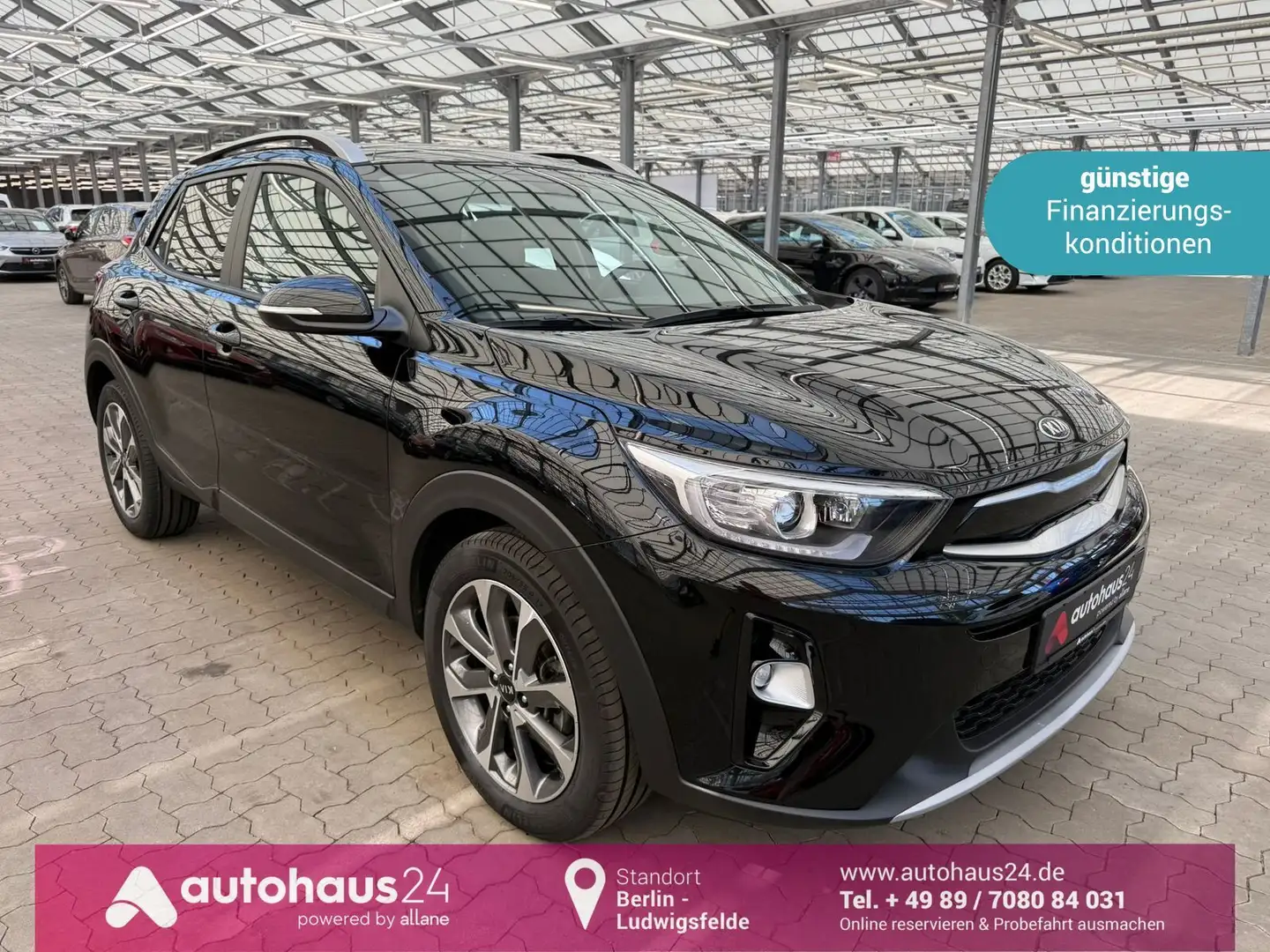Kia Stonic 1.0 T-GDI Vision  Sitzhzg|CarPlay|PDC Noir - 1