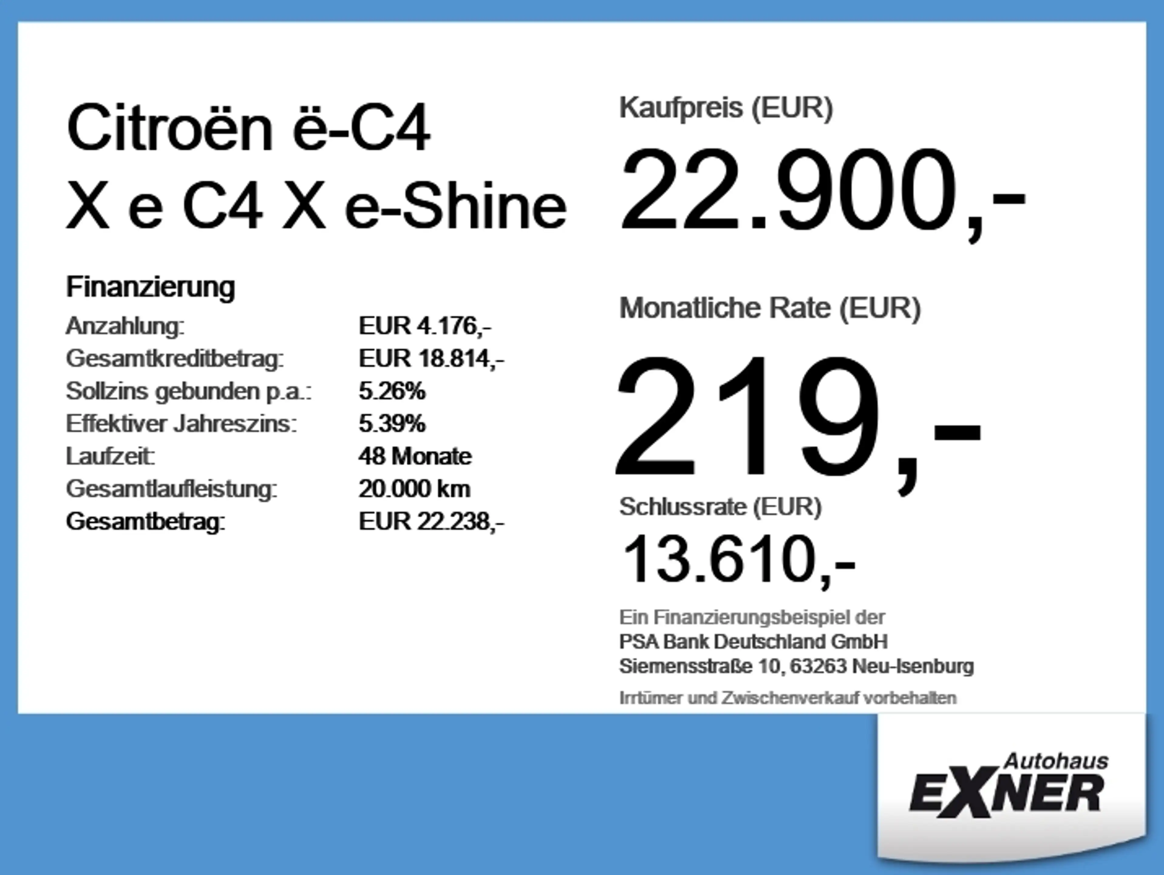 Citroen C4 X Citroën ë-  e  e-Shine ACC+Alcantara+LED — photo 6