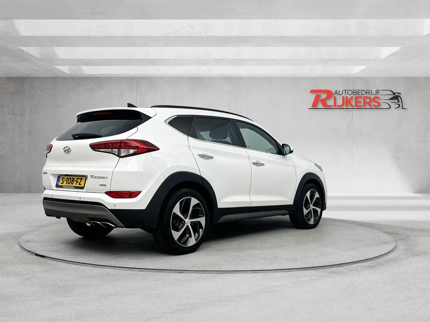 Hyundai TUCSON 1.6 T-GDi Premium 4WD 177pk Panodak Bluet,Camera A Wit - 2