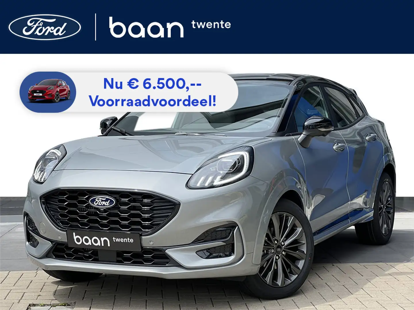 Ford Puma 1.0 EcoBoost Hybrid ST-Line X | Sound Edition | 68 Zilver - 1