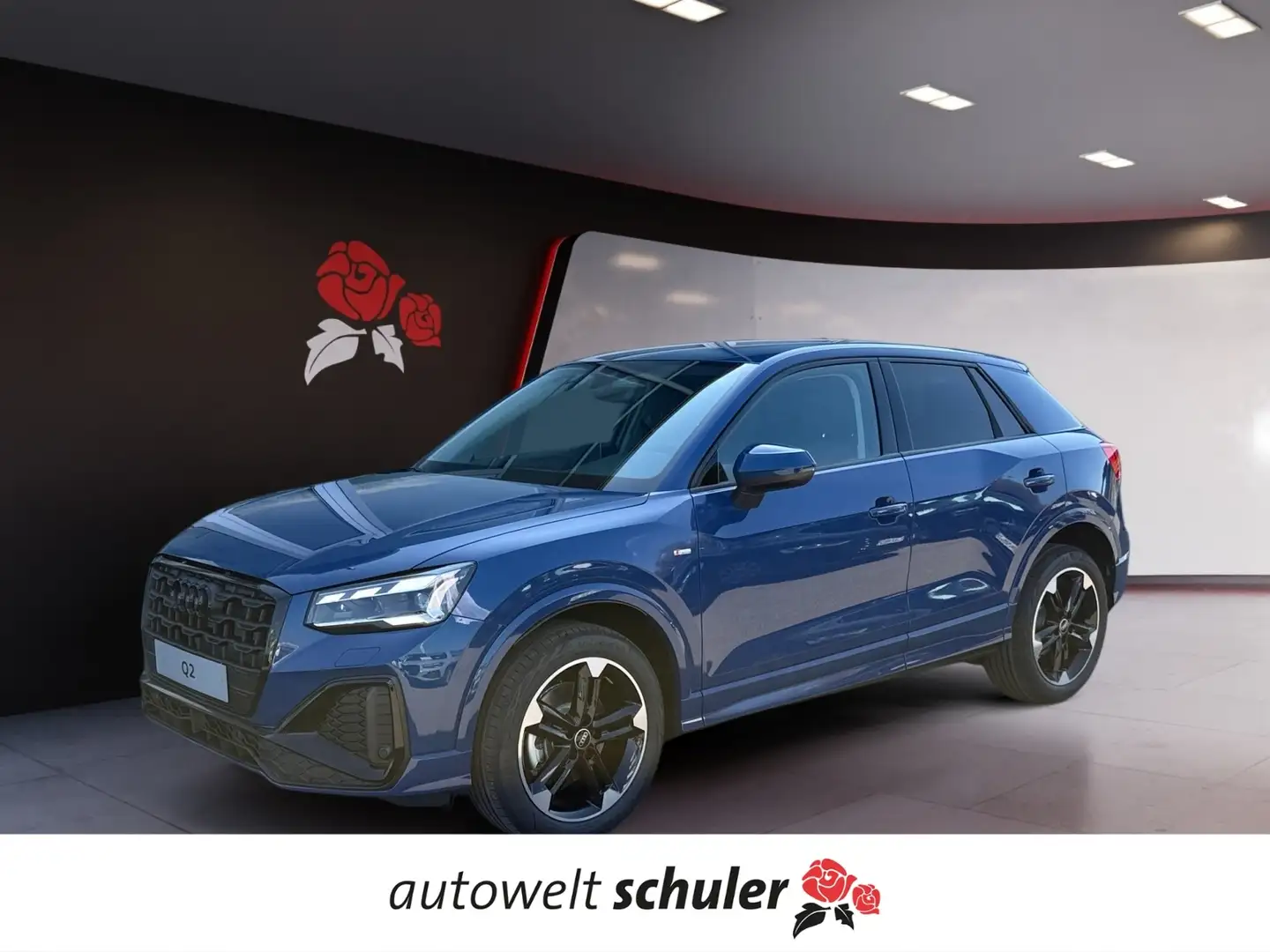 Audi Q2 35 2.0 TDI S-tronic S-line AHK Matrix-LED ASI Blau - 1